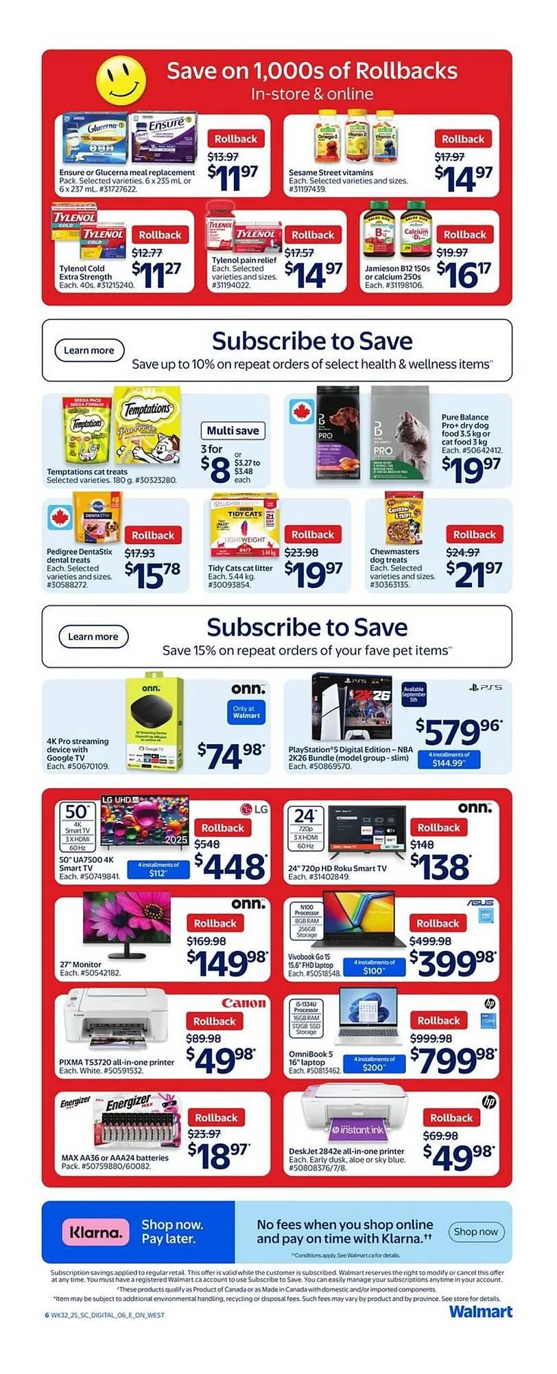 Walmart flyer from September 7 to September 17 2025 - flyer page 9