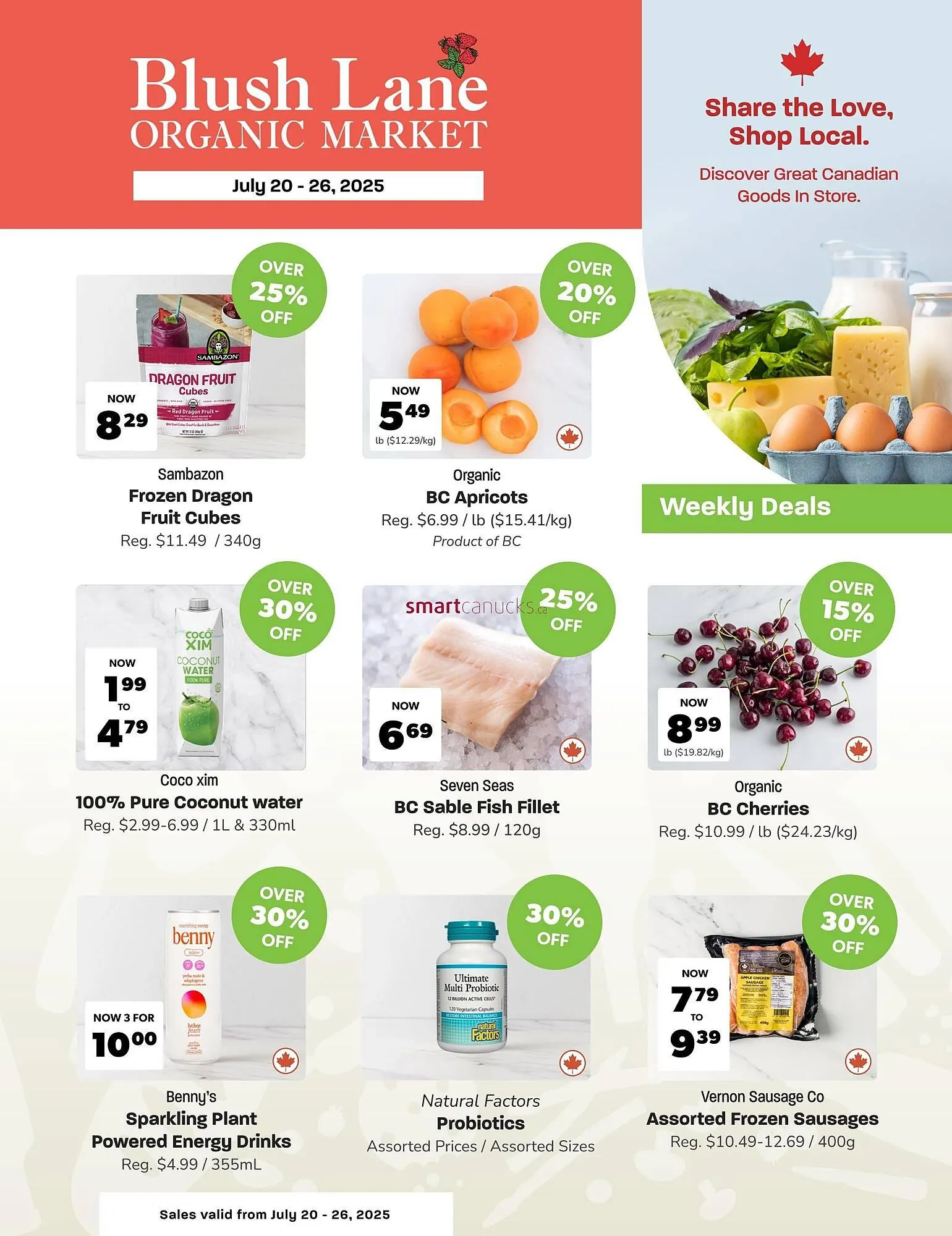 Blush Lane Organics flyer - 1