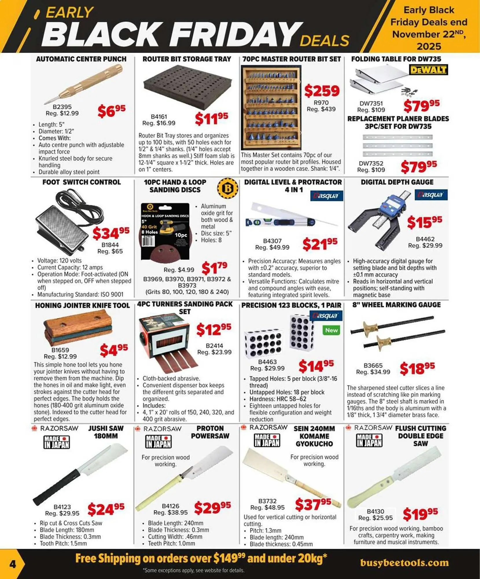 Busy Bee Tools flyer from November 10 to January 10 2026 - flyer page 4