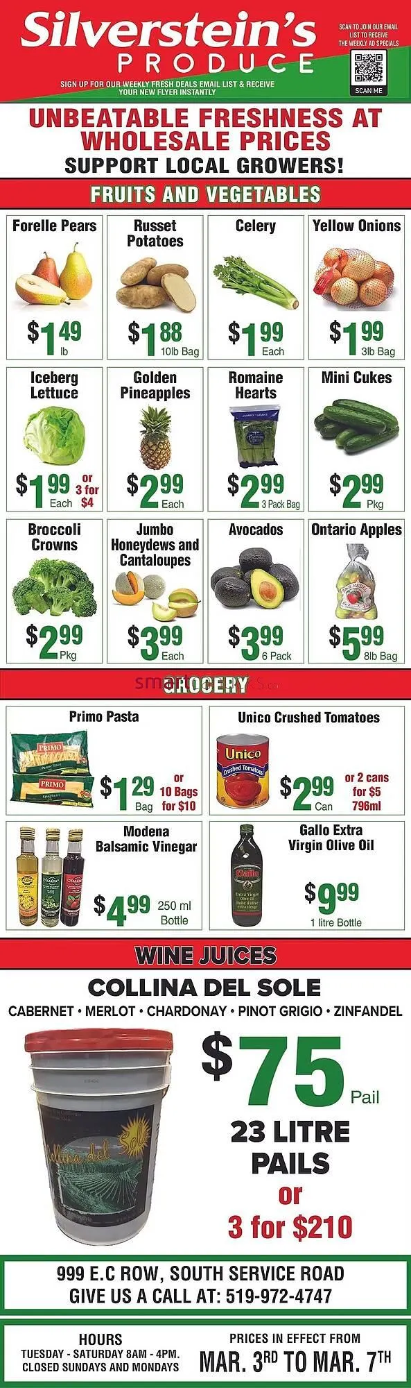 Silverstein's Produce flyer from March 3 to March 7 2026 - flyer page 1