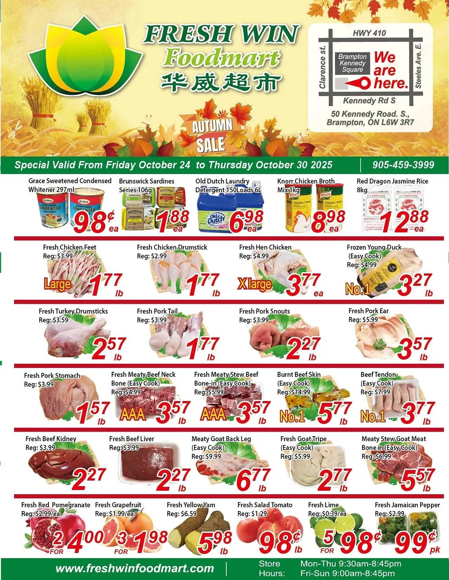 Fresh Win Foodmart flyer from October 24 to October 30 2025 - flyer page 1