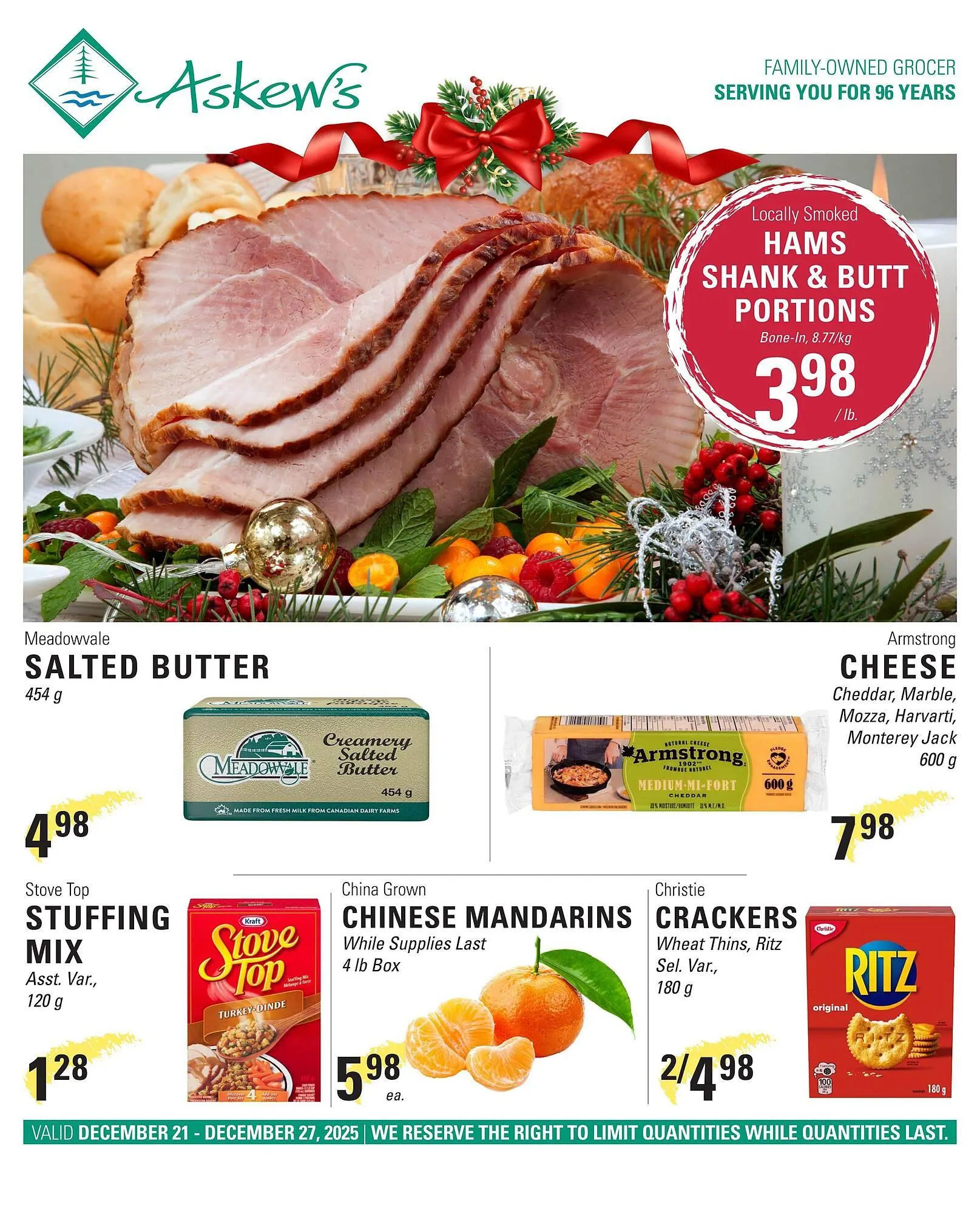 Askews Foods flyer from December 21 to December 27 2025 - flyer page 1