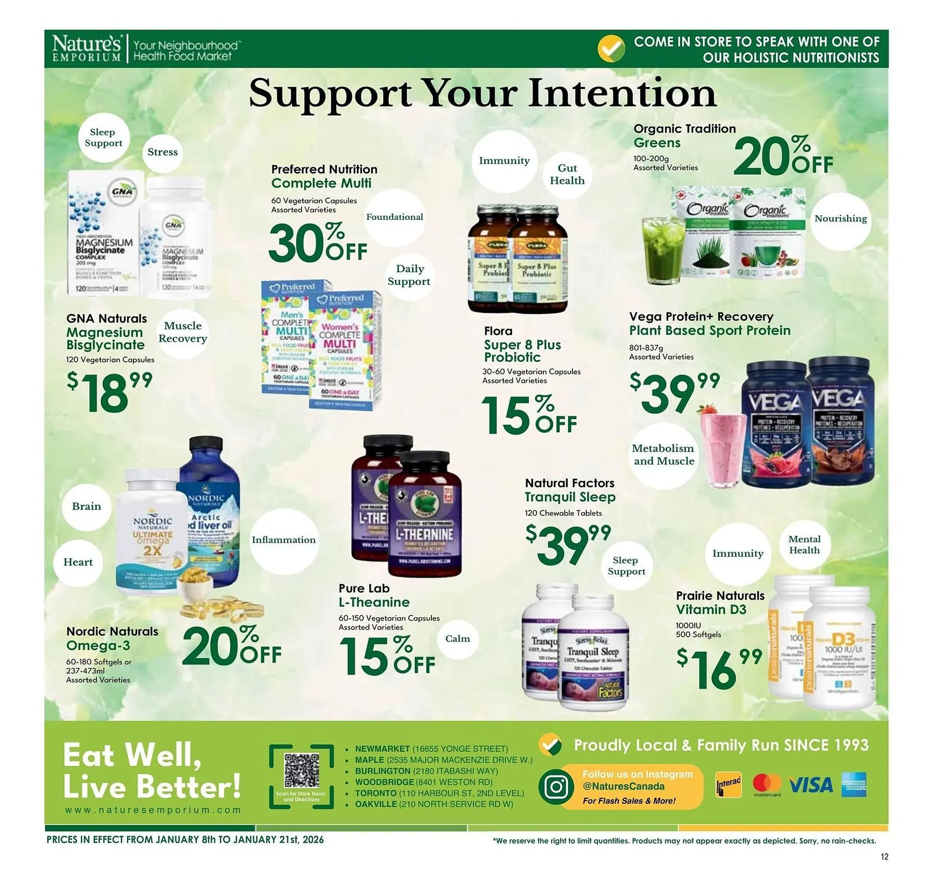 Nature's Emporium flyer from January 8 to January 15 2026 - flyer page 12