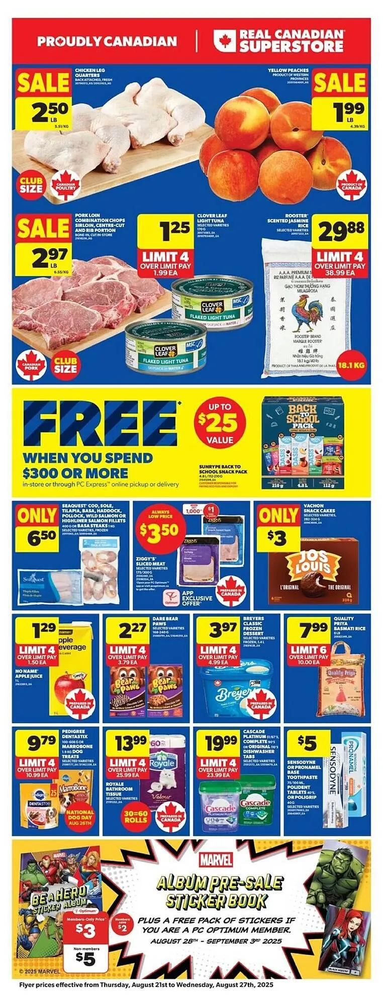 Real Canadian Superstore flyer from August 21 to August 28 2025 - flyer page 1