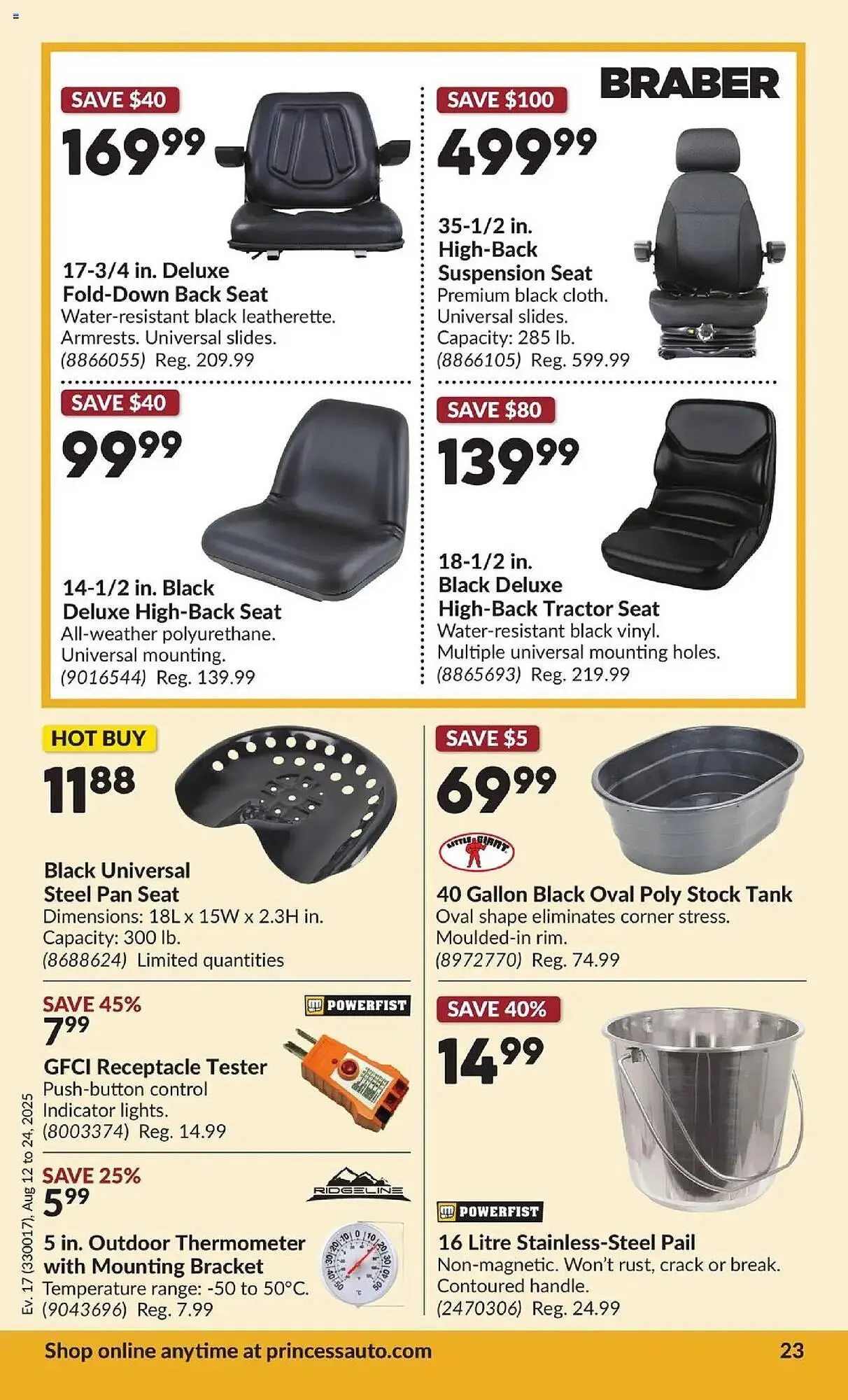 Princess Auto flyer from August 12 to August 25 2025 - flyer page 27