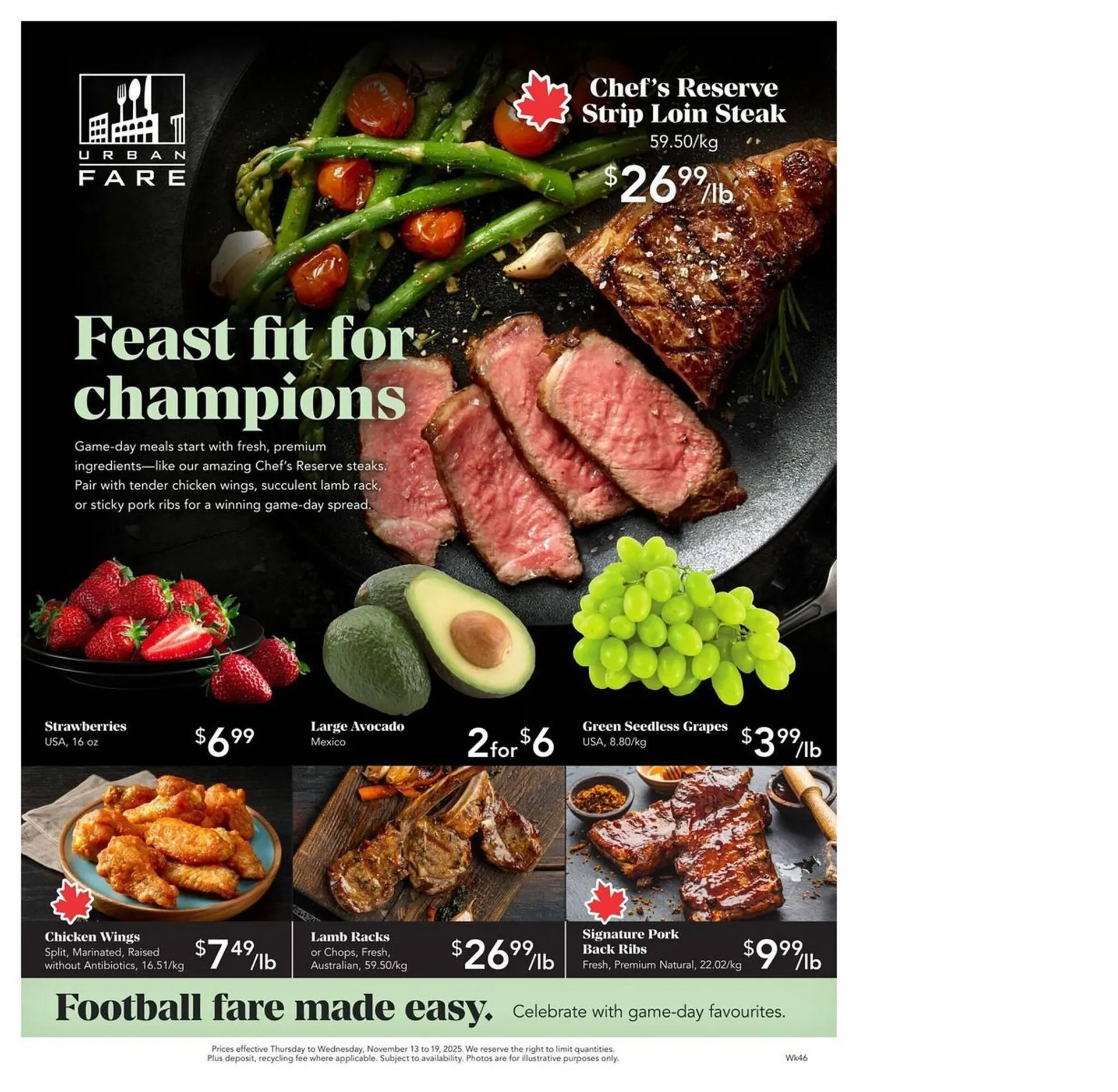 Urban Fare flyer from November 13 to November 19 2025 - flyer page 1
