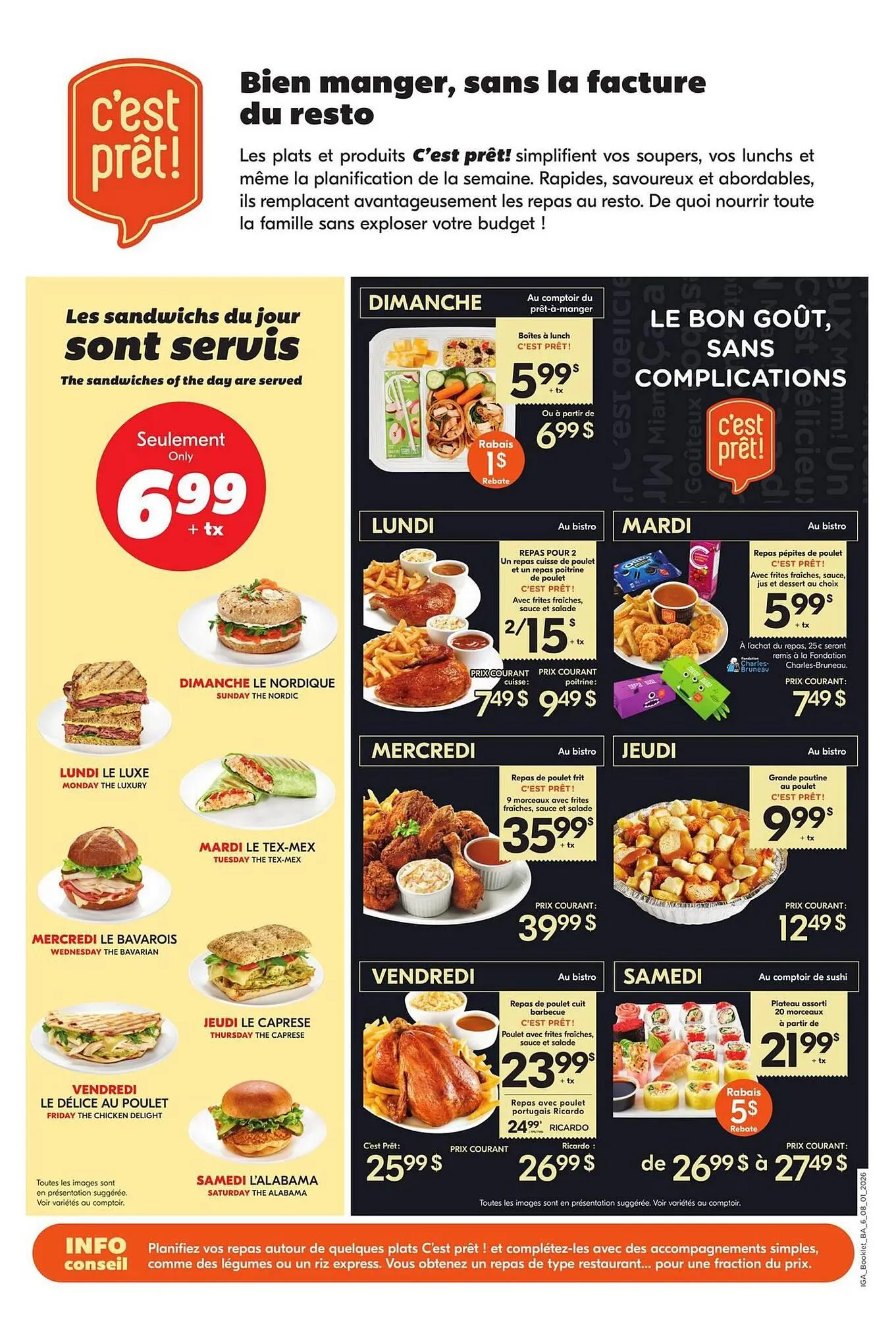 IGA flyer from January 8 to January 14 2026 - flyer page 20