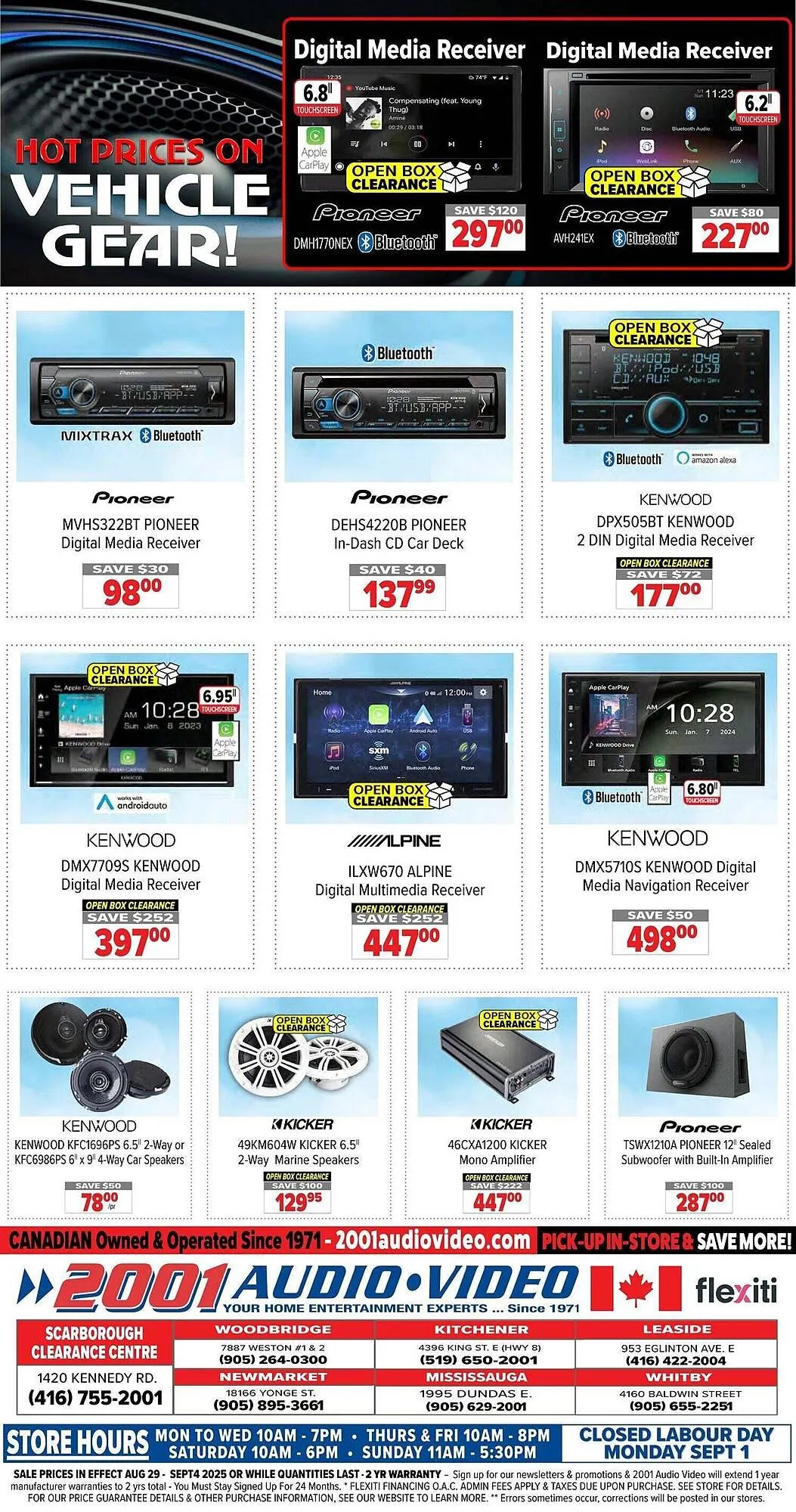 2001 Audio Video flyer from August 28 to September 25 2025 - flyer page 15