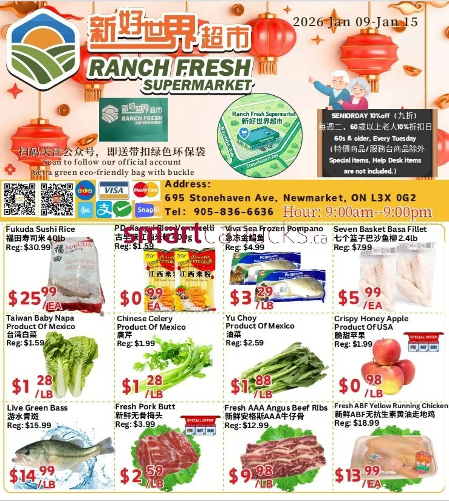 Ranch Fresh Supermarket flyer from January 9 to January 15 2026 - flyer page 1