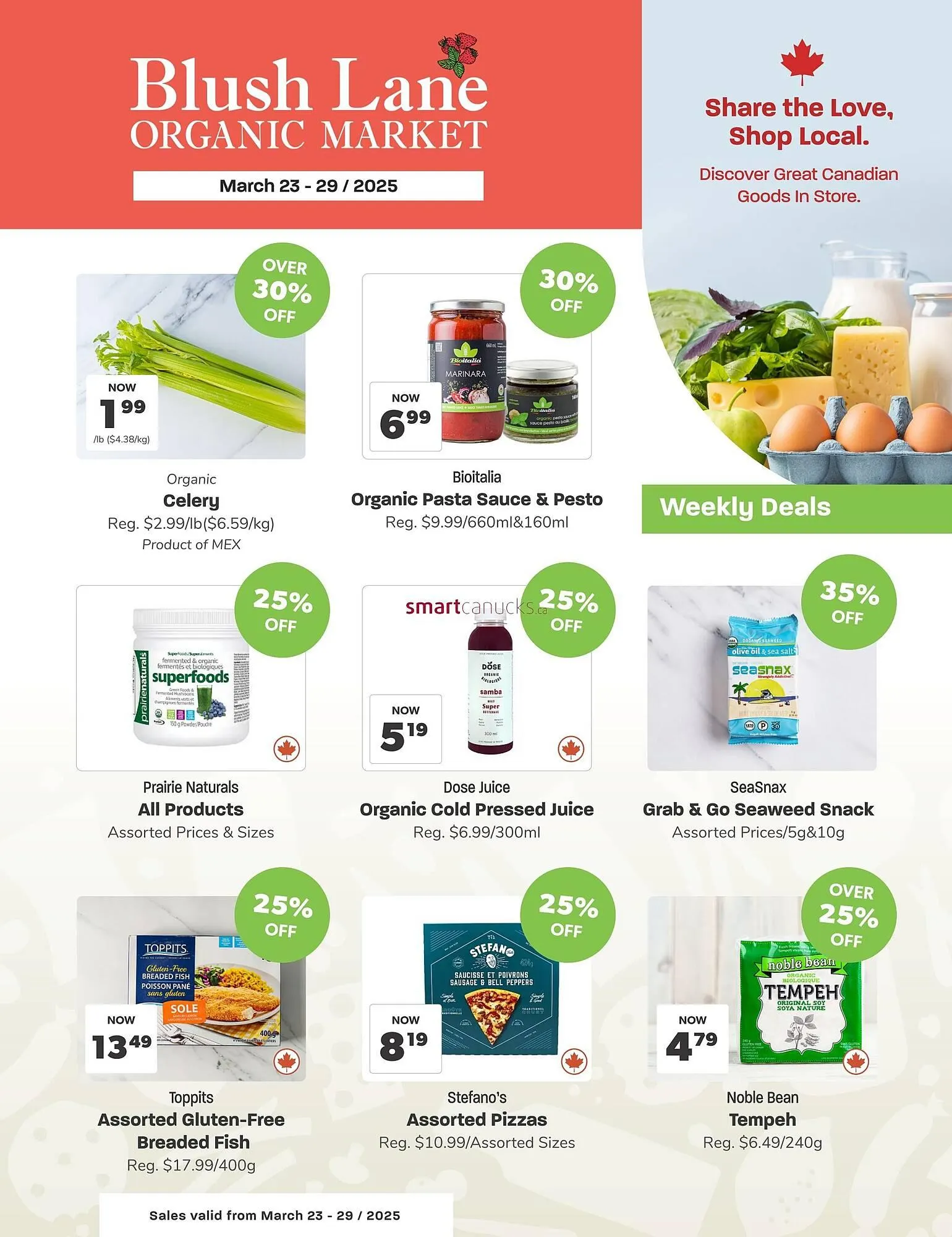Blush Lane Organics flyer - 1