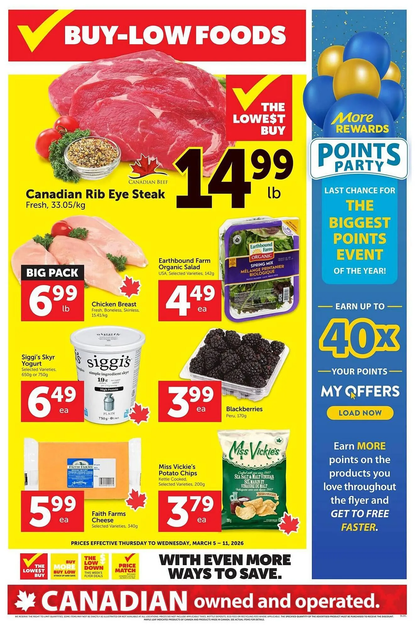 Buy-Low Foods flyer from March 5 to March 11 2026 - flyer page 1