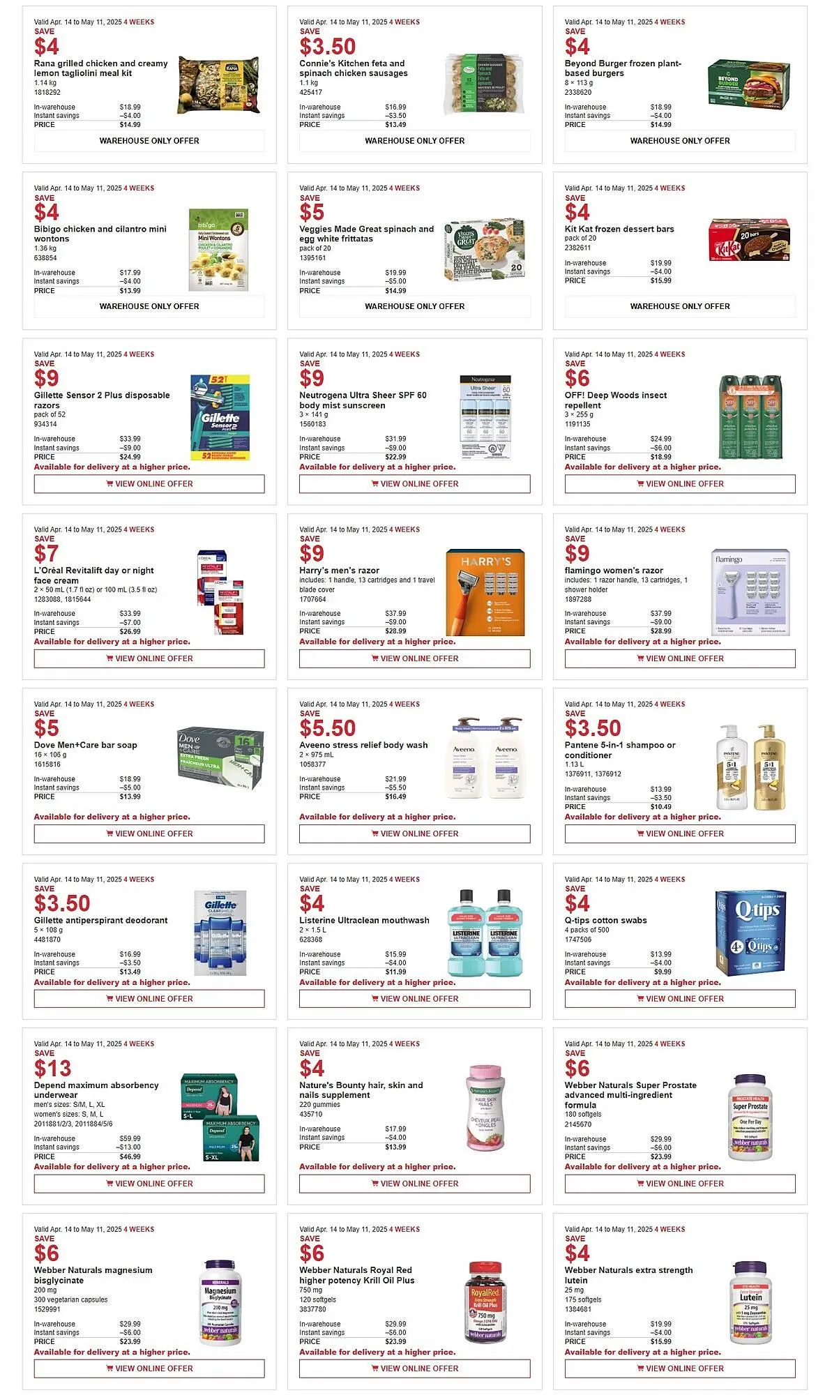 Costco flyer from April 14 to May 11 2025 - flyer page 3