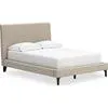 Cielden Full Upholstered Bed - Soft Gray