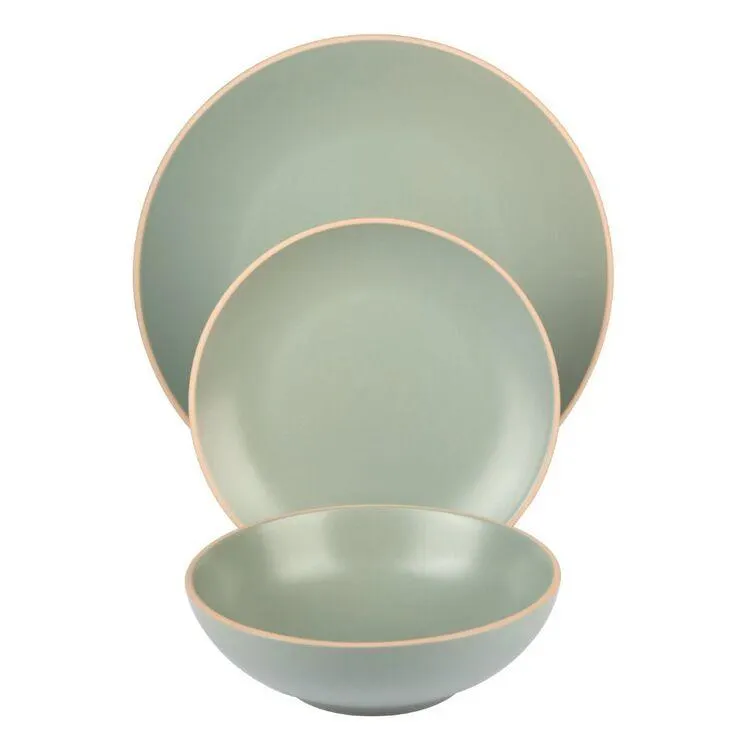 Bread & Butter Evoque 12 Piece Dinner Set Sage