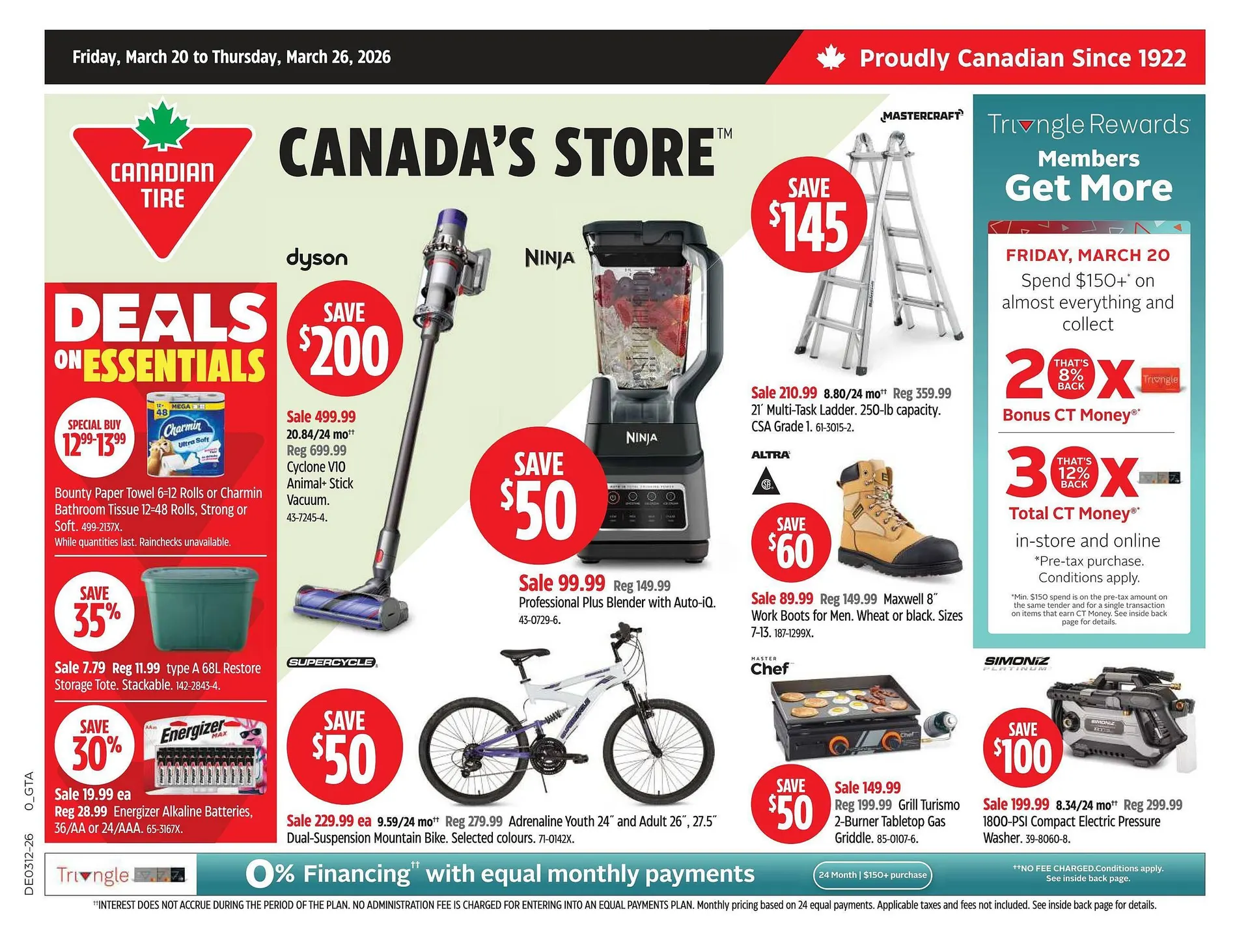 Canadian Tire flyer from March 20 to March 26 2026 - flyer page 1