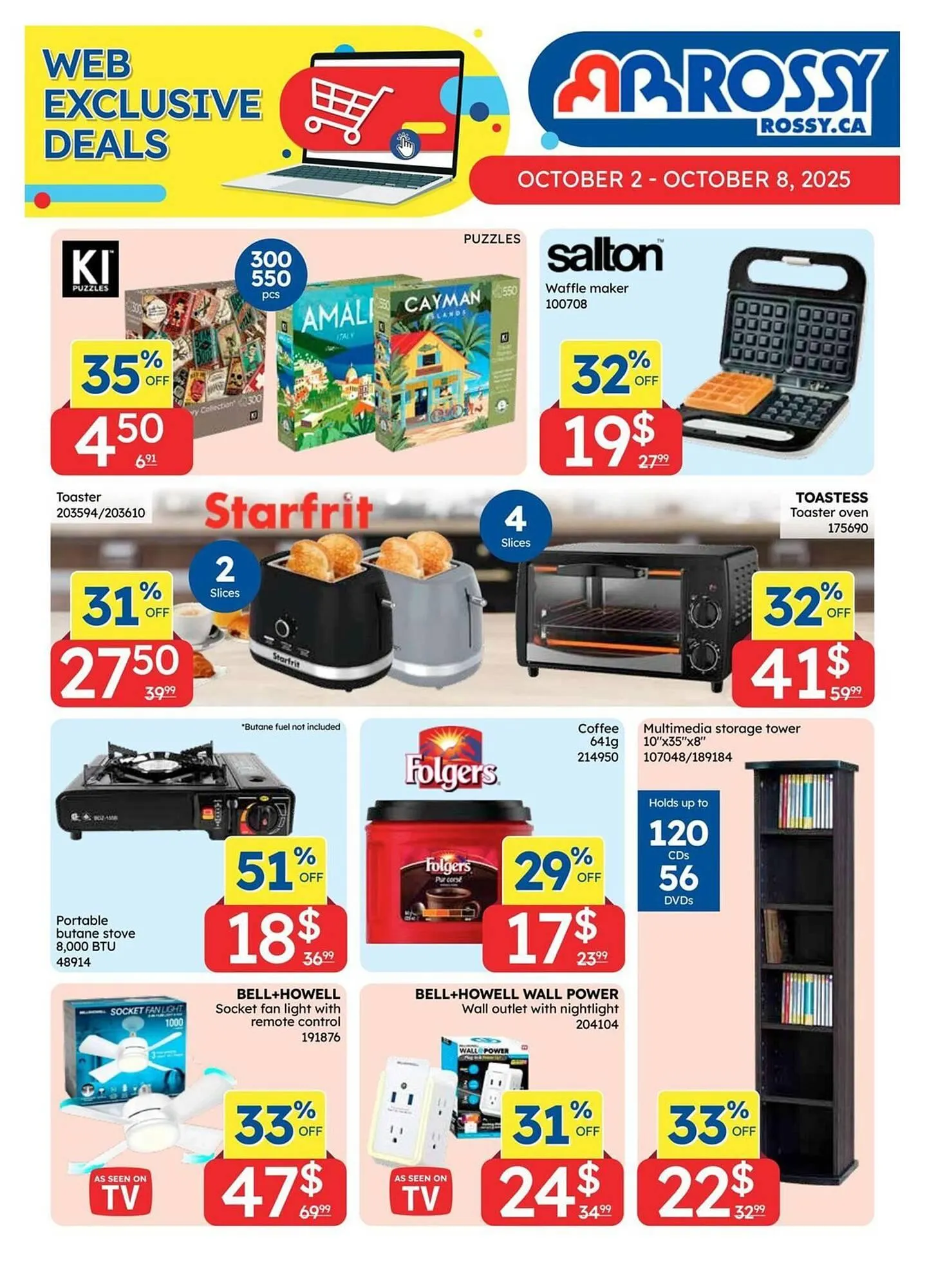 Rossy flyer from October 2 to October 8 2025 - flyer page 1