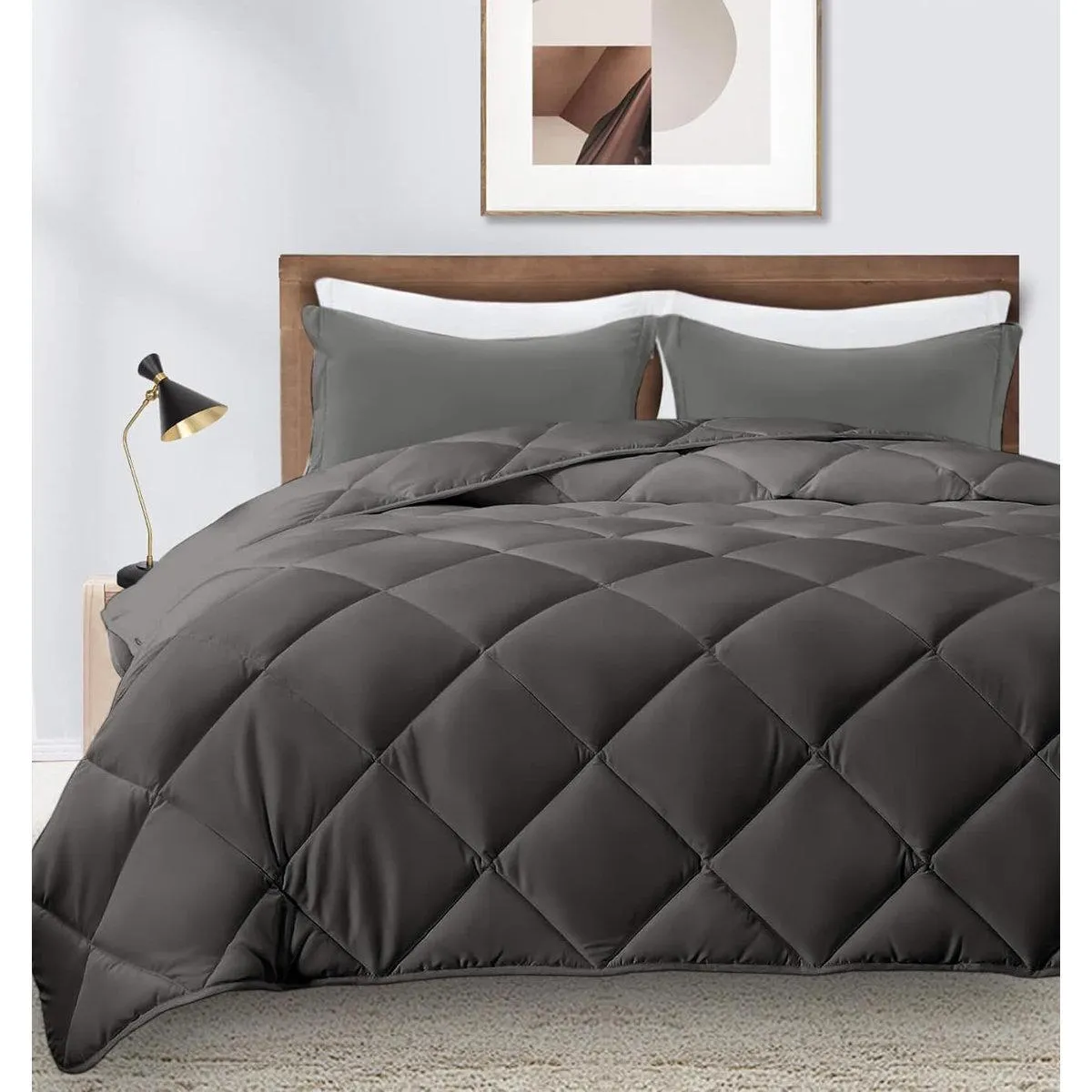 All Season Comforter Set Down Alternative Comforter With Pillowcase Lightweight