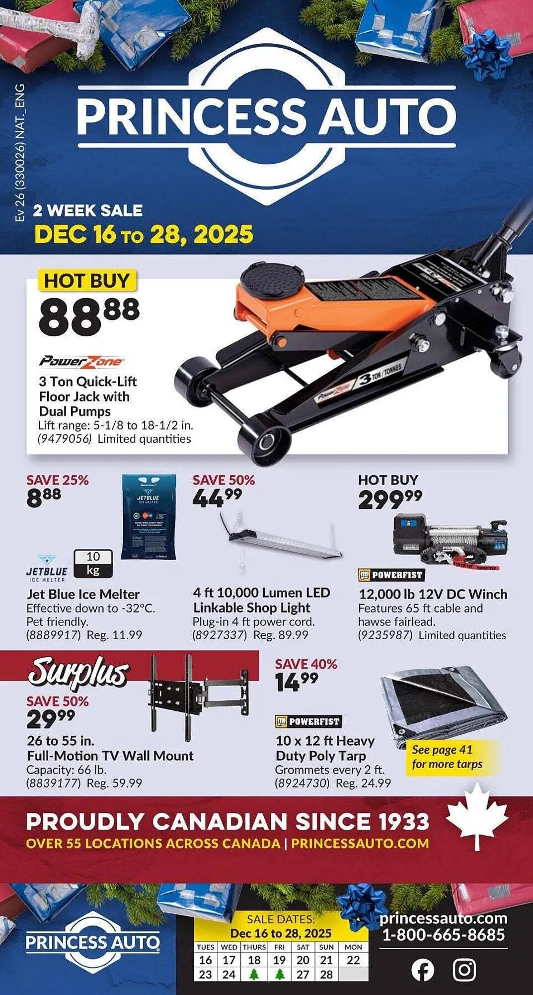 Princess Auto flyer from December 12 to December 19 2025 - flyer page 1