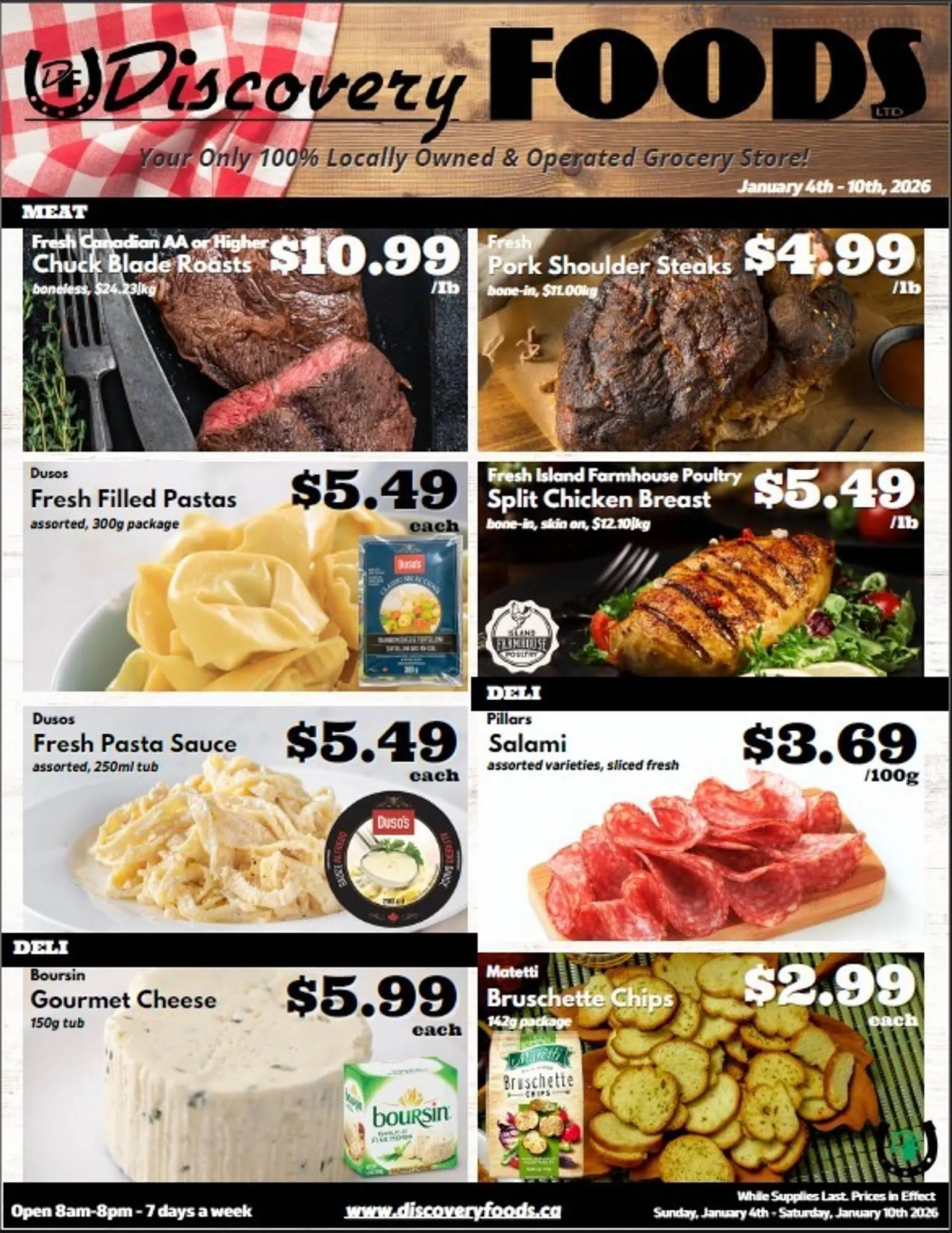 Discovery Foods flyer from January 4 to January 10 2026 - flyer page 1