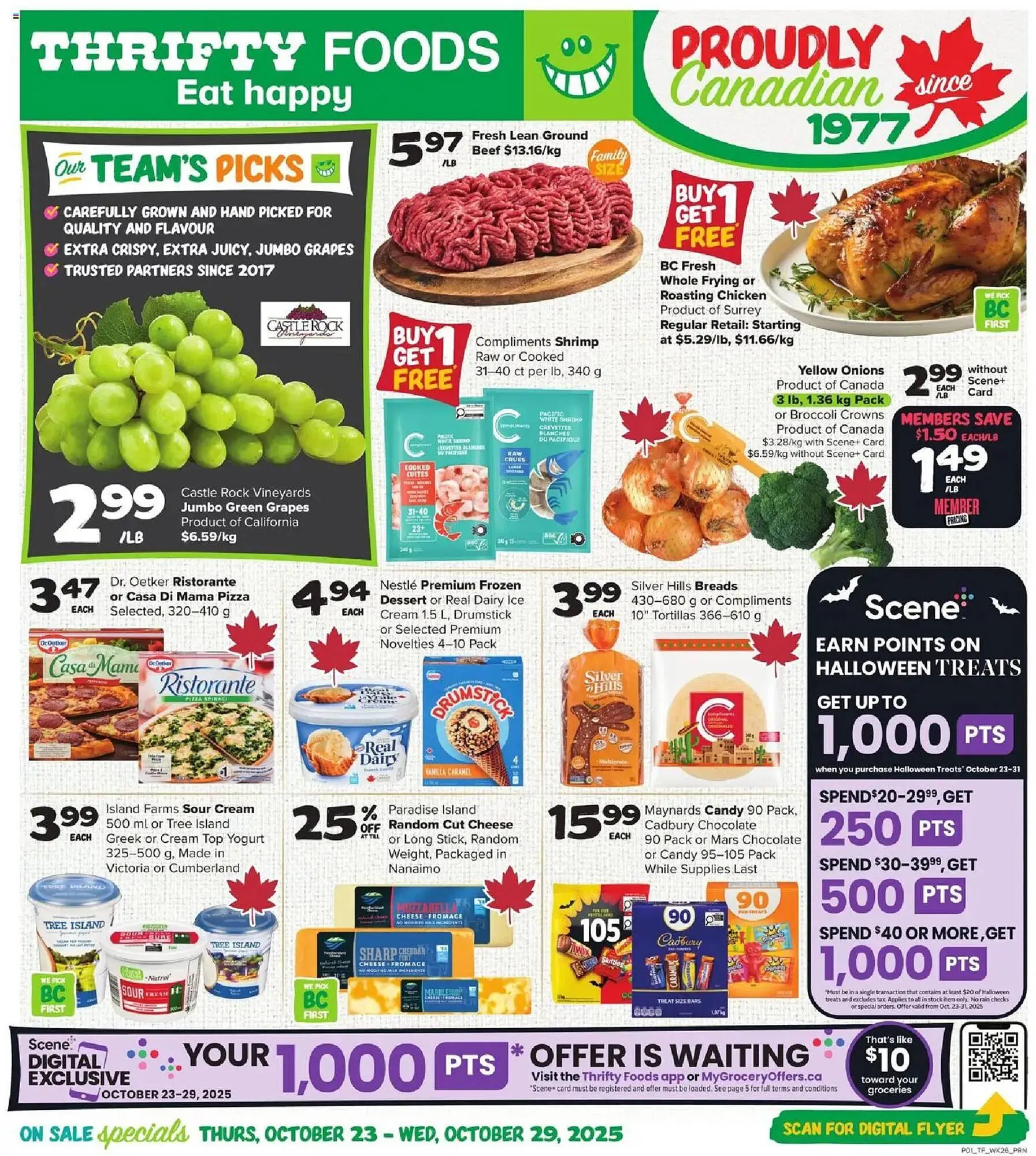 Thrifty Foods flyer from October 23 to October 29 2025 - flyer page 1