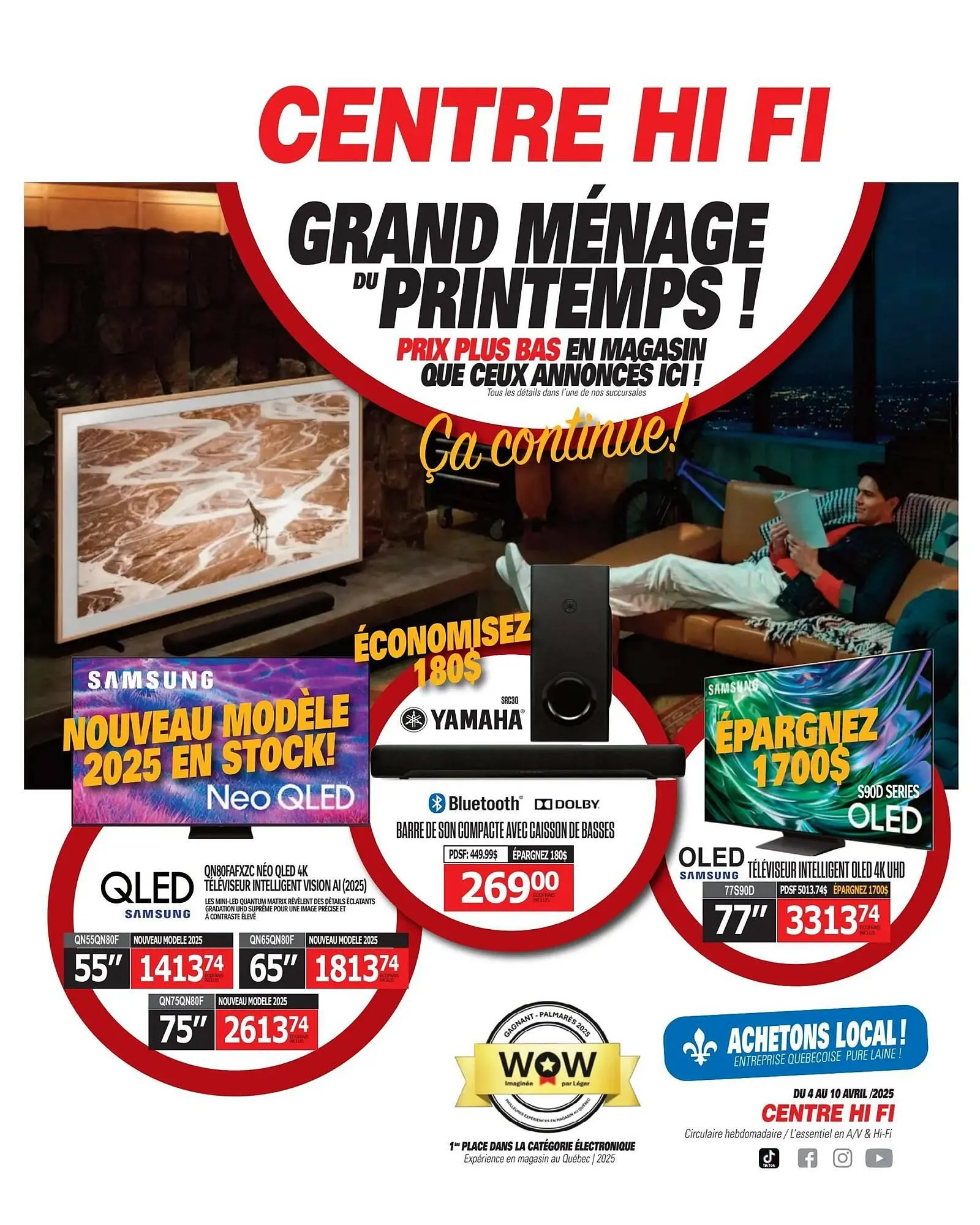 Centre Hi-Fi flyer from April 4 to April 6 2025 - flyer page 1