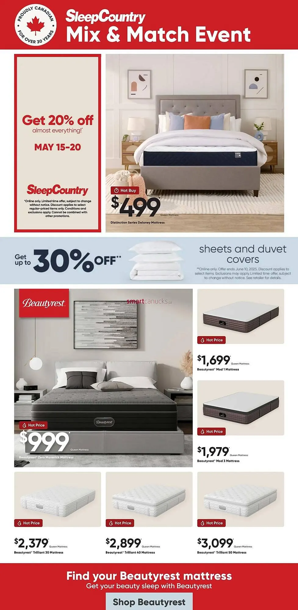 Sleep Country flyer - 1