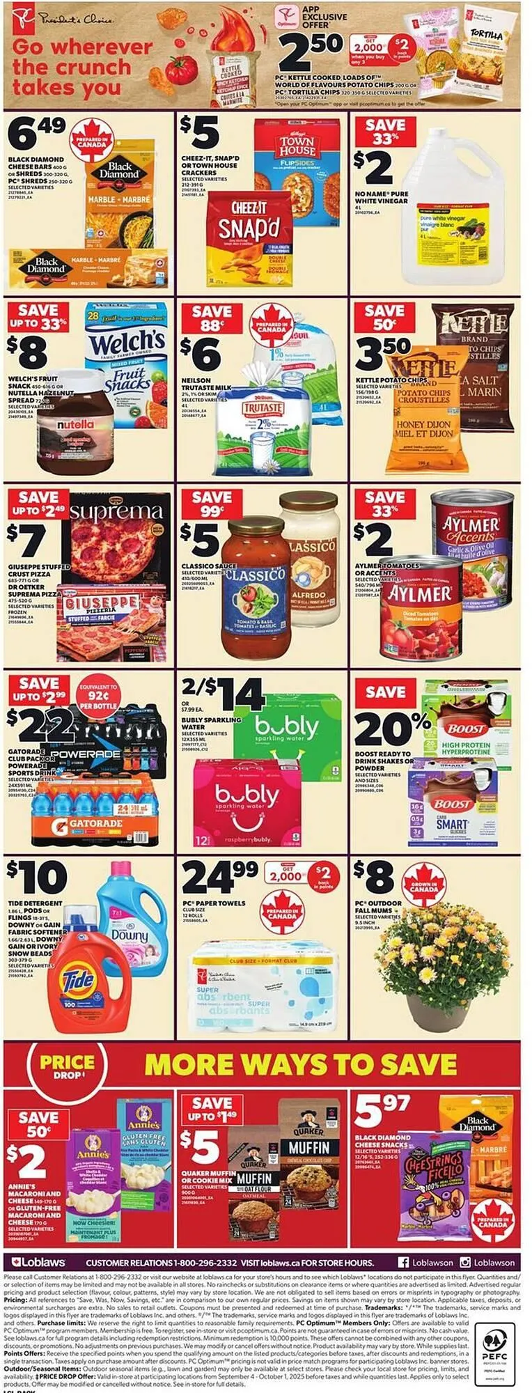 Loblaws flyer from September 25 to October 1 2025 - flyer page 4