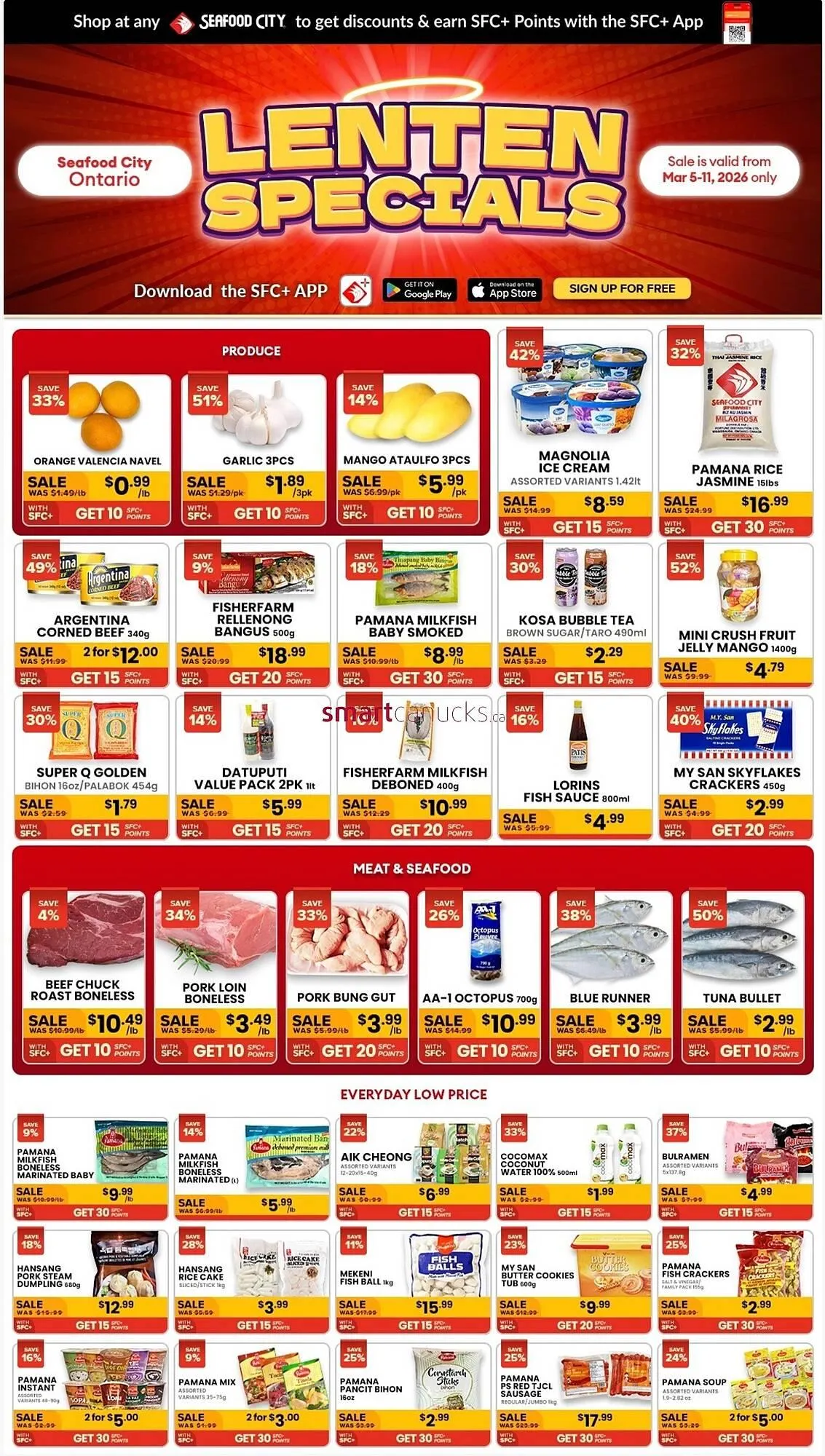 Seafood City Supermarket weekly ad from March 5 to March 11 2026 - flyer page 1