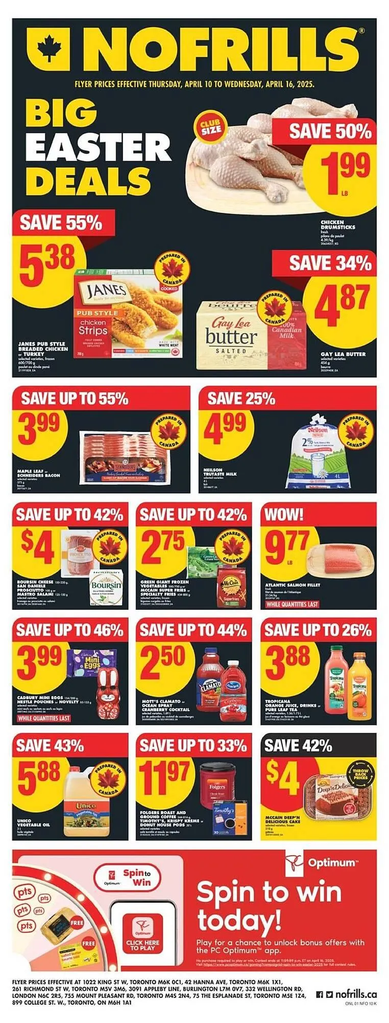 No Frills flyer from April 9 to April 16 2025 - flyer page 1