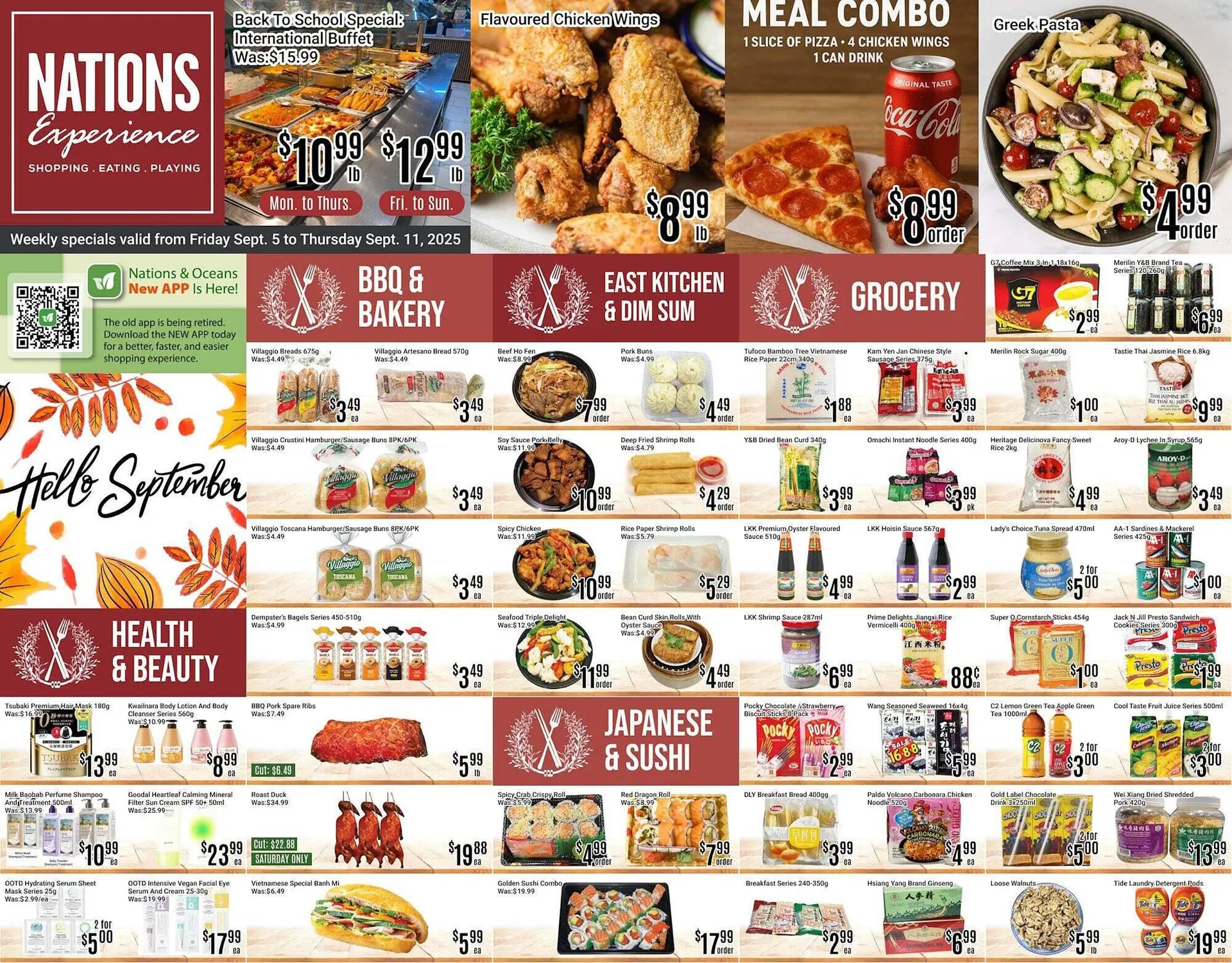 Nations Fresh Foods flyer from September 5 to September 12 2025 - flyer page 1