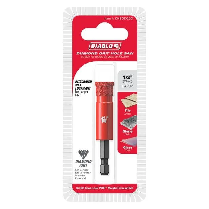 Diablo 1/2" Diamond Grit Hole Saw