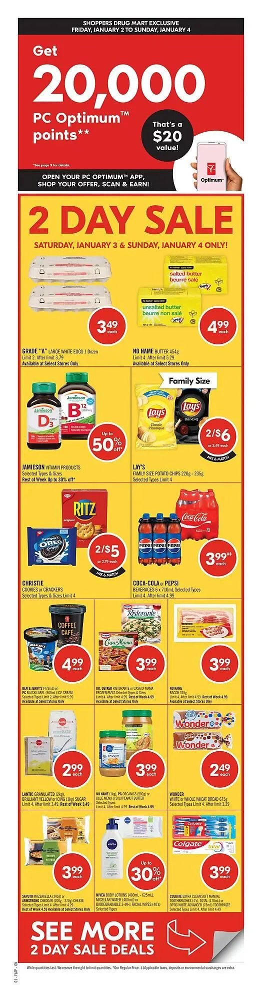 Shoppers Drug Mart flyer from January 3 to January 8 2026 - flyer page 1