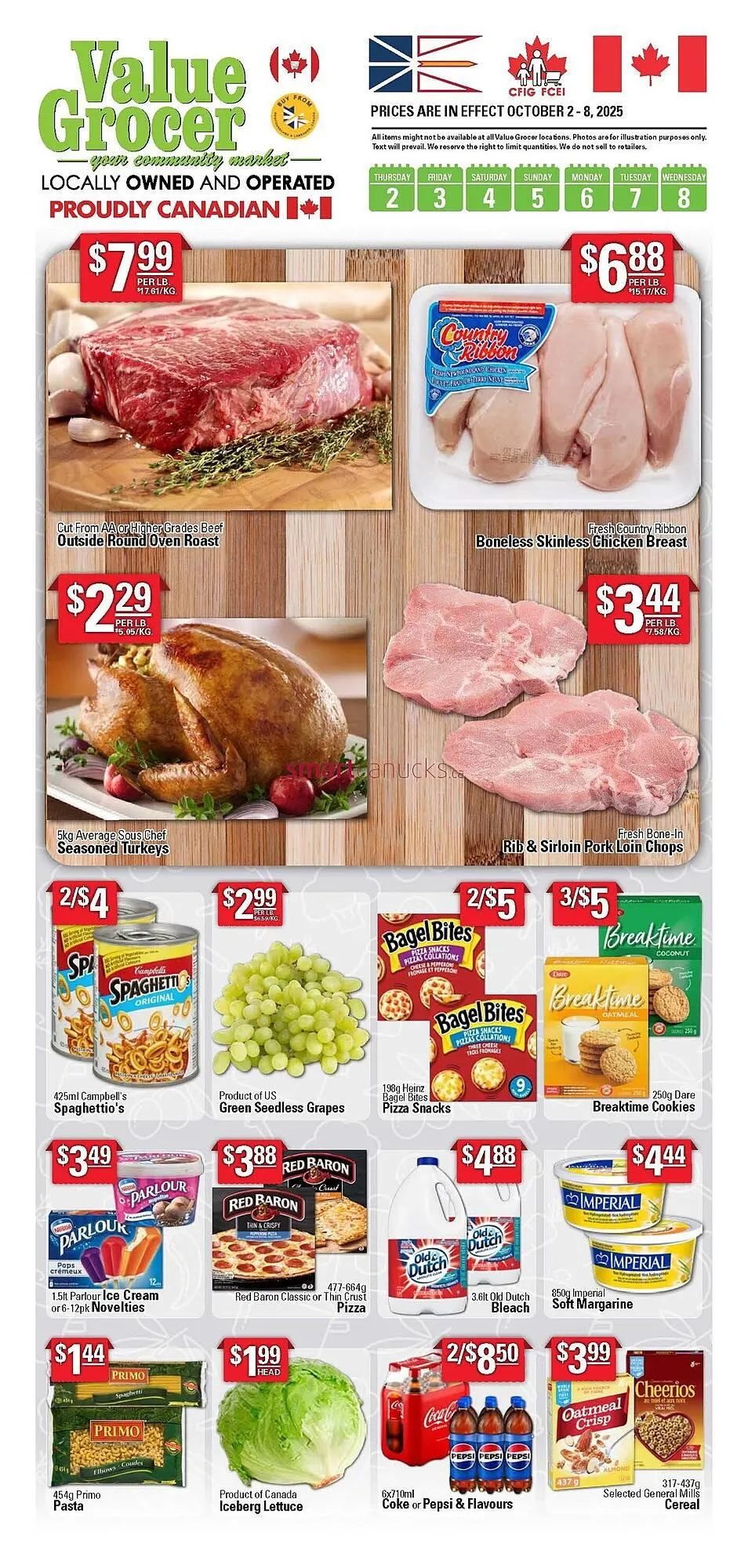 Value Grocer flyer from October 1 to October 7 2025 - flyer page 1