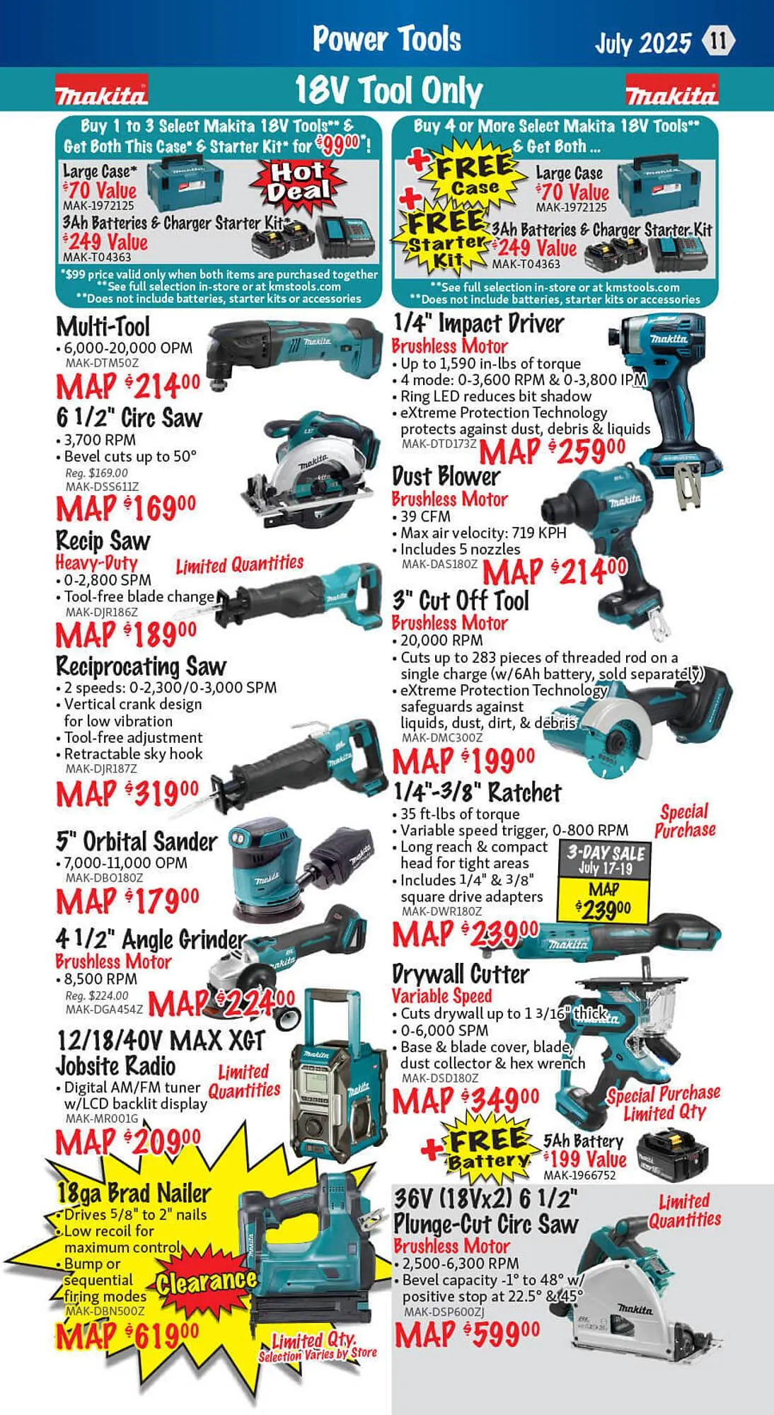KMS Tools flyer from July 3 to July 9 2025 - flyer page 11
