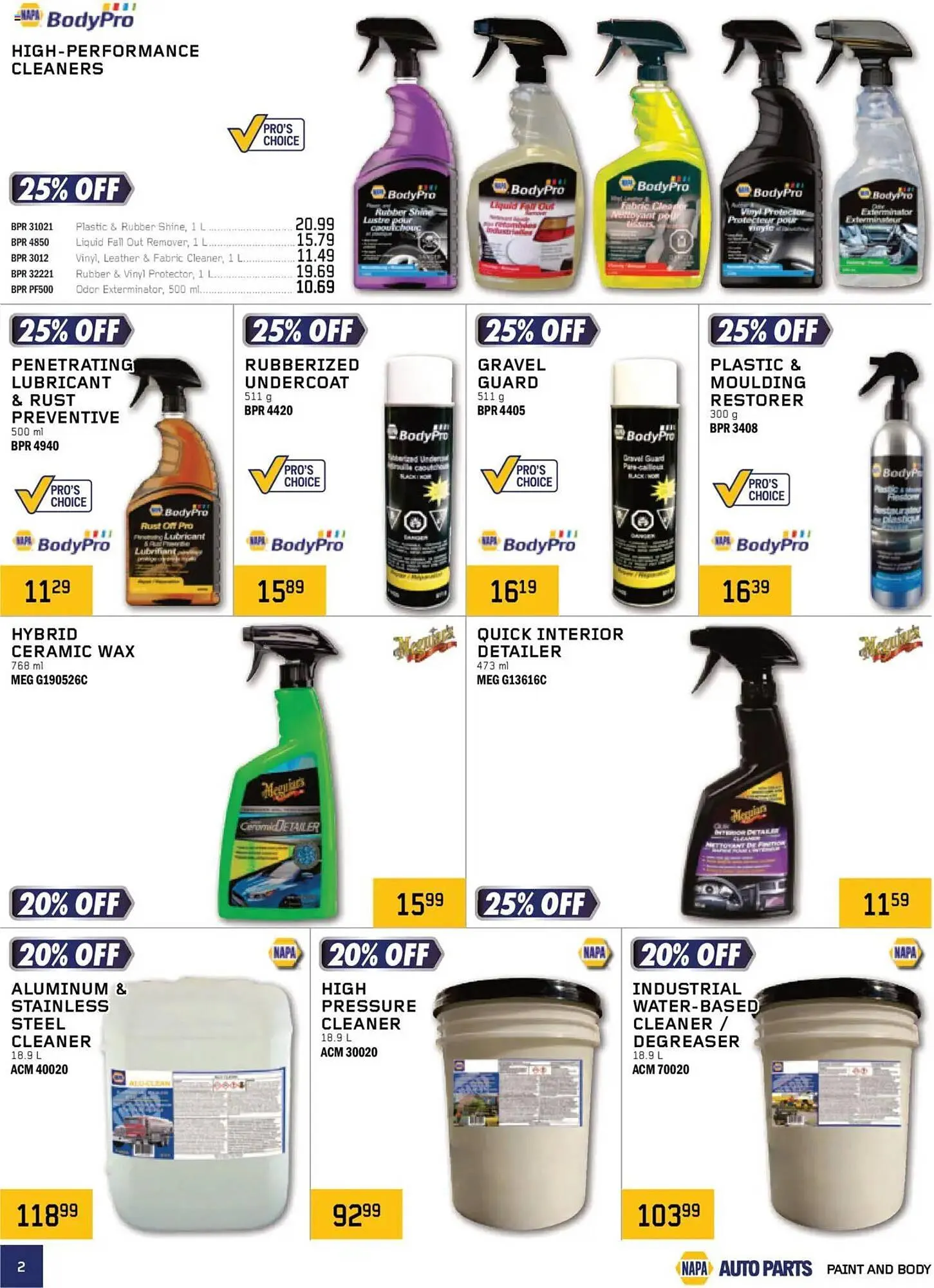 NAPA Auto Parts flyer from October 1 to January 1 2026 - flyer page 2