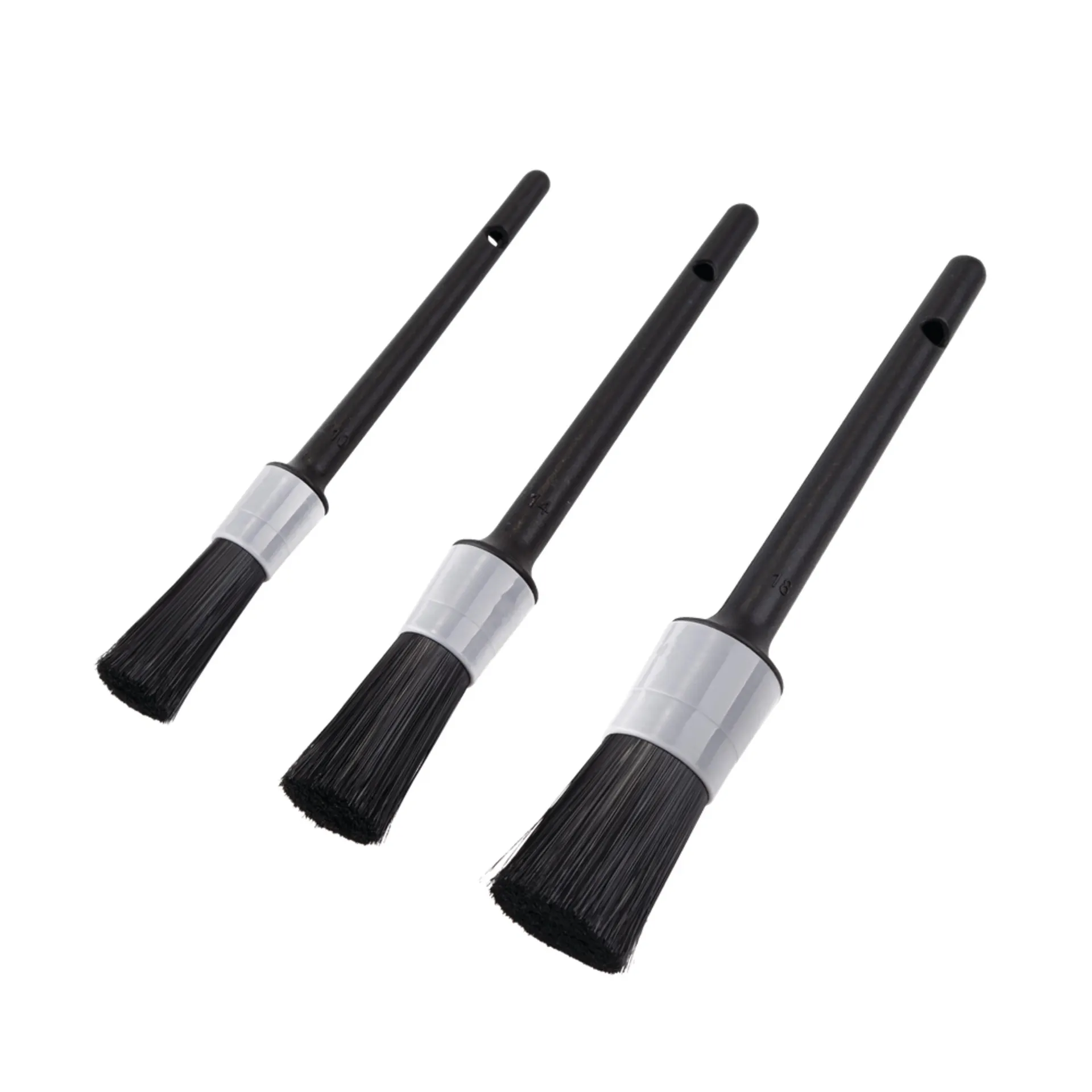 SIMONIZ Platinum Car Wash Multi-Purpose Auto Detailing Brushes, Grey/Black, 3-pc