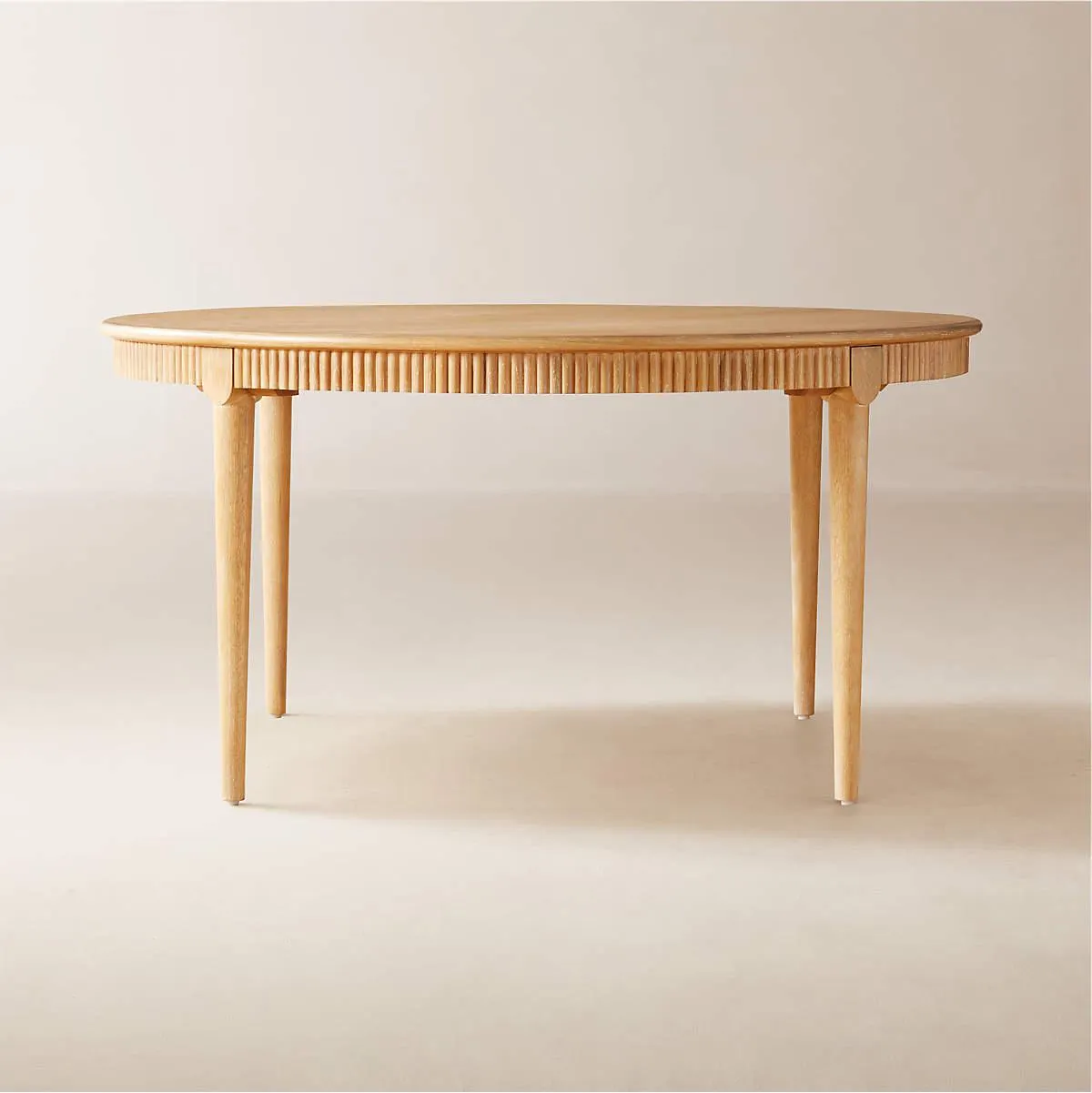 Providence Round Cerused Oak Dining Table 60"