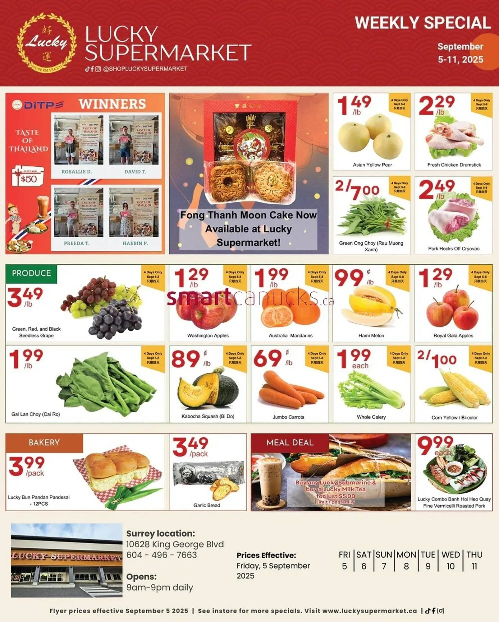 Lucky Supermarket flyer from September 5 to September 11 2025 - flyer page 1