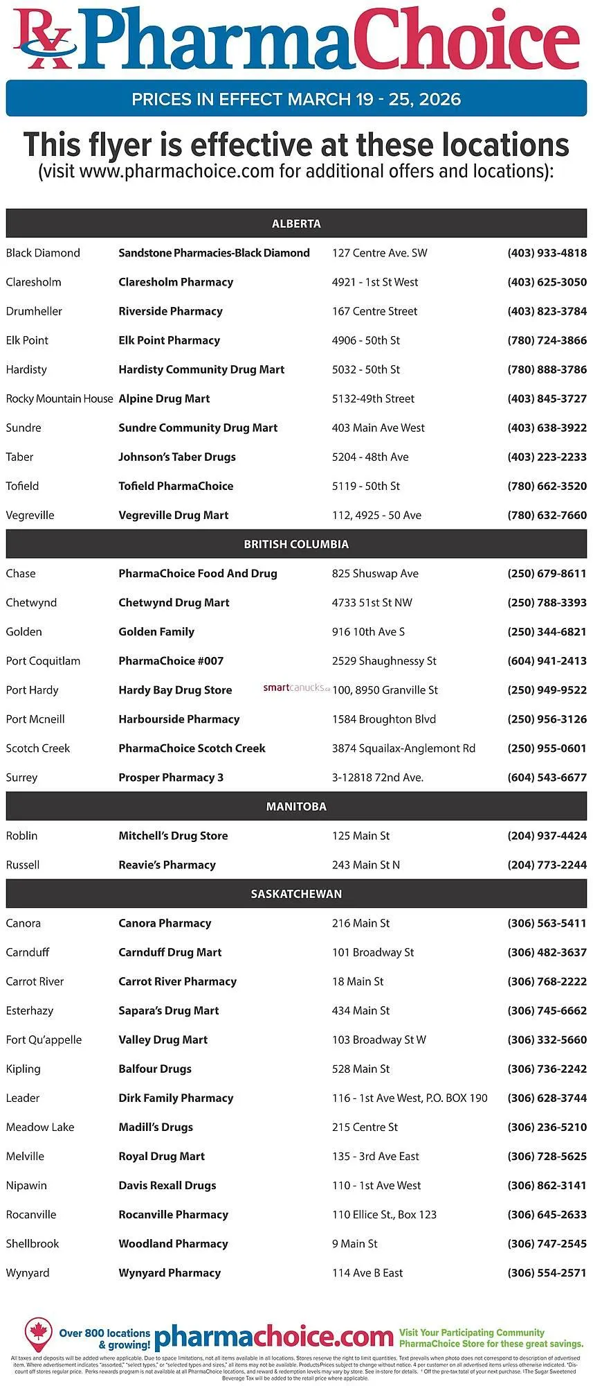 PharmaChoice flyer from March 19 to March 25 2026 - flyer page 8