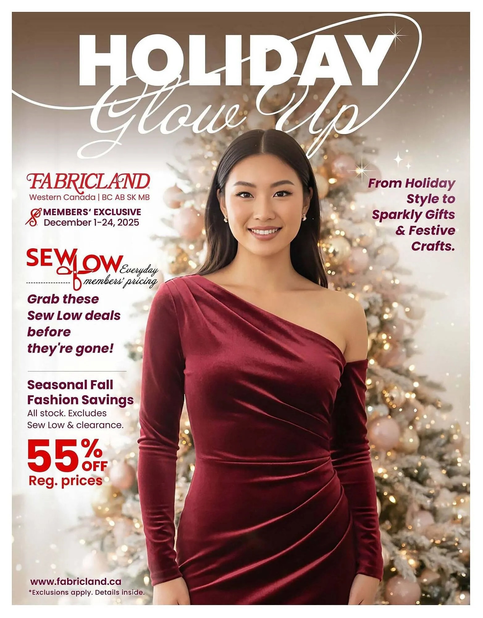 Fabricland flyer from December 1 to January 1 2026 - flyer page 1