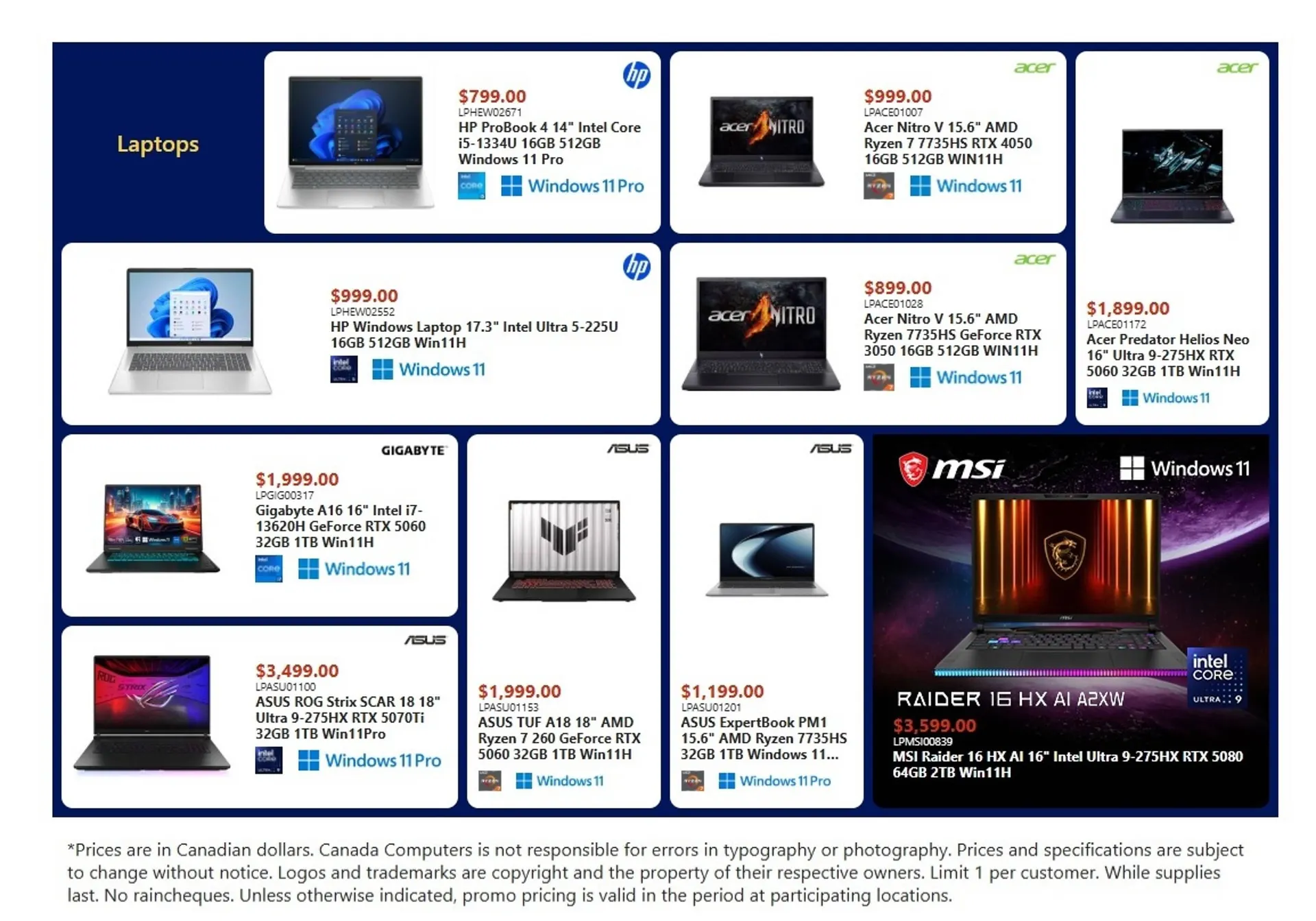 Canada Computers flyer - 1