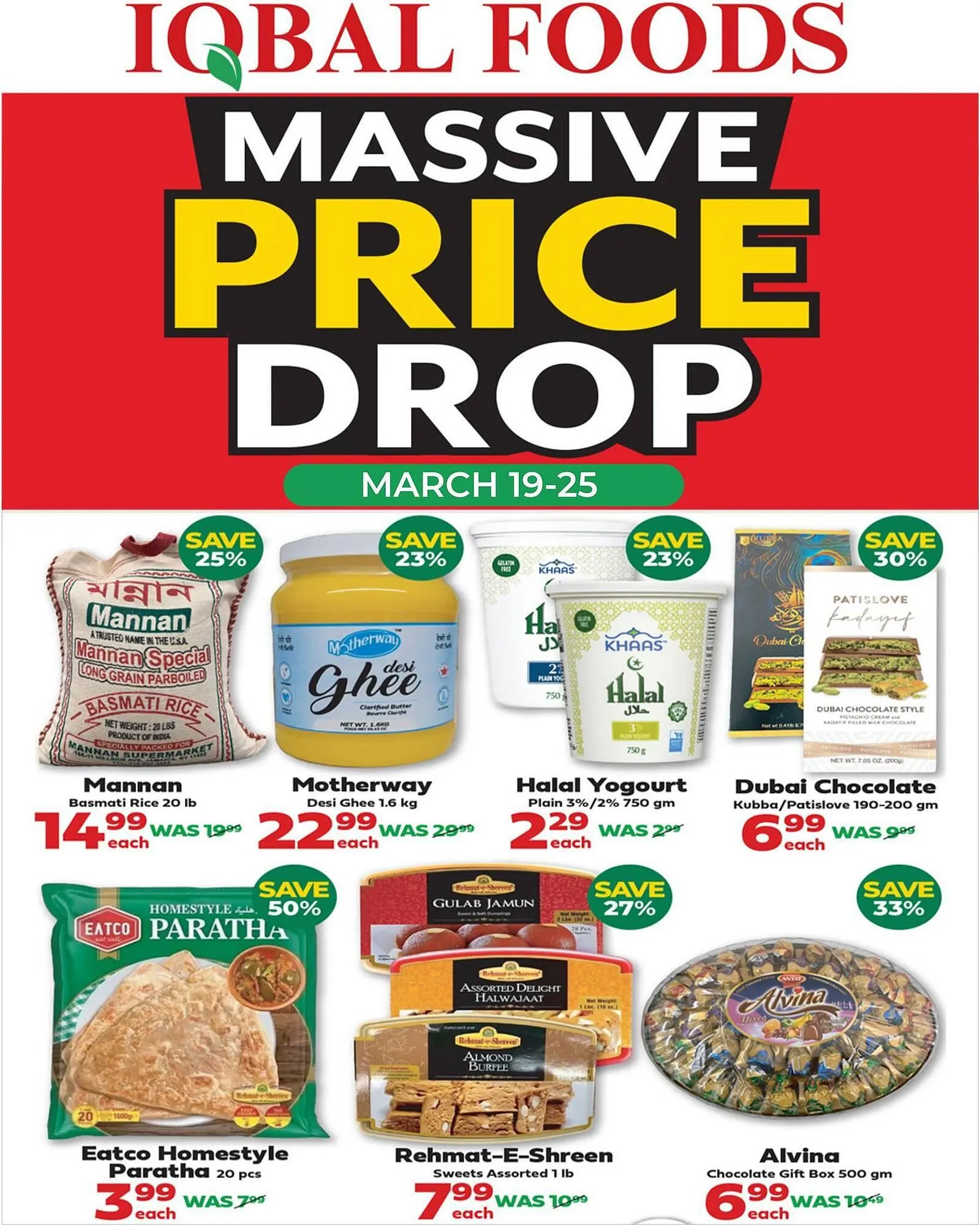 Iqbal Foods flyer from March 19 to March 25 2026 - flyer page 1