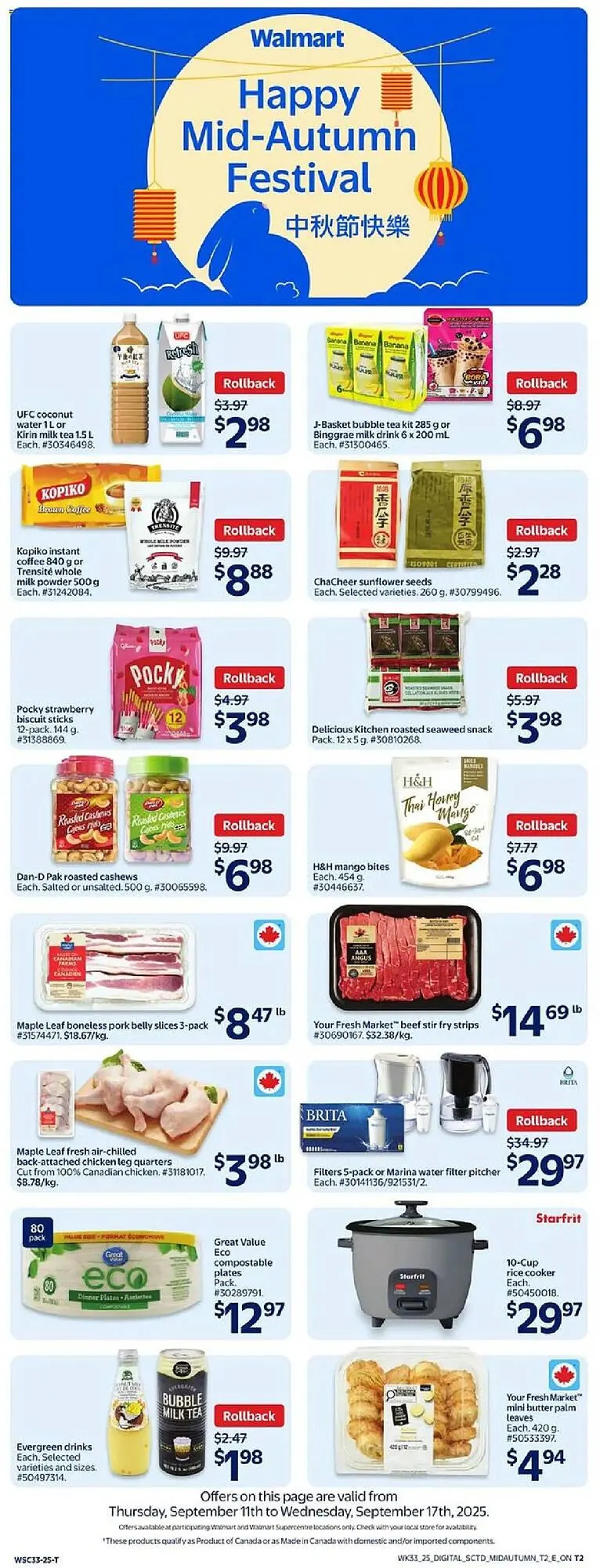 Walmart flyer from September 11 to October 18 2025 - flyer page 2