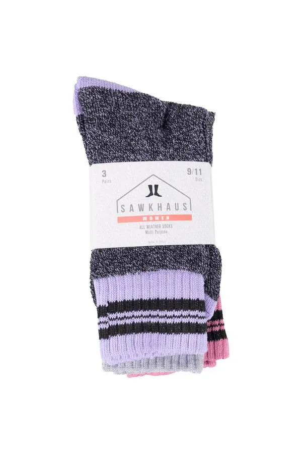 All weather multi-purpose socks - 3 pairs