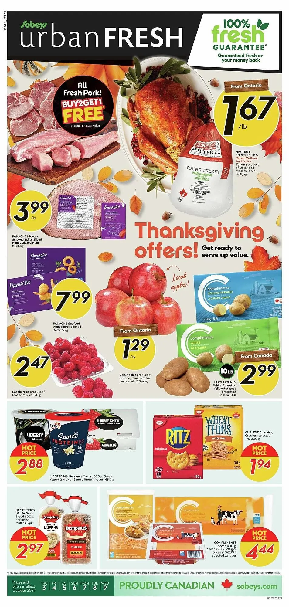 Sobeys flyer from October 3 to November 7 2024 - flyer page 1