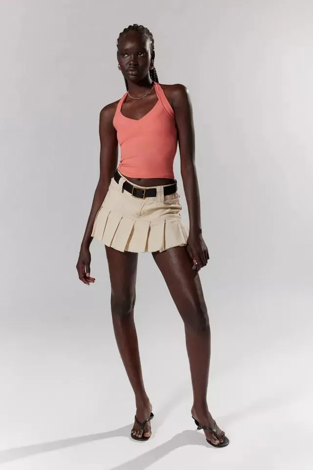 Silence + Noise Rebel V-Neck Halter Top