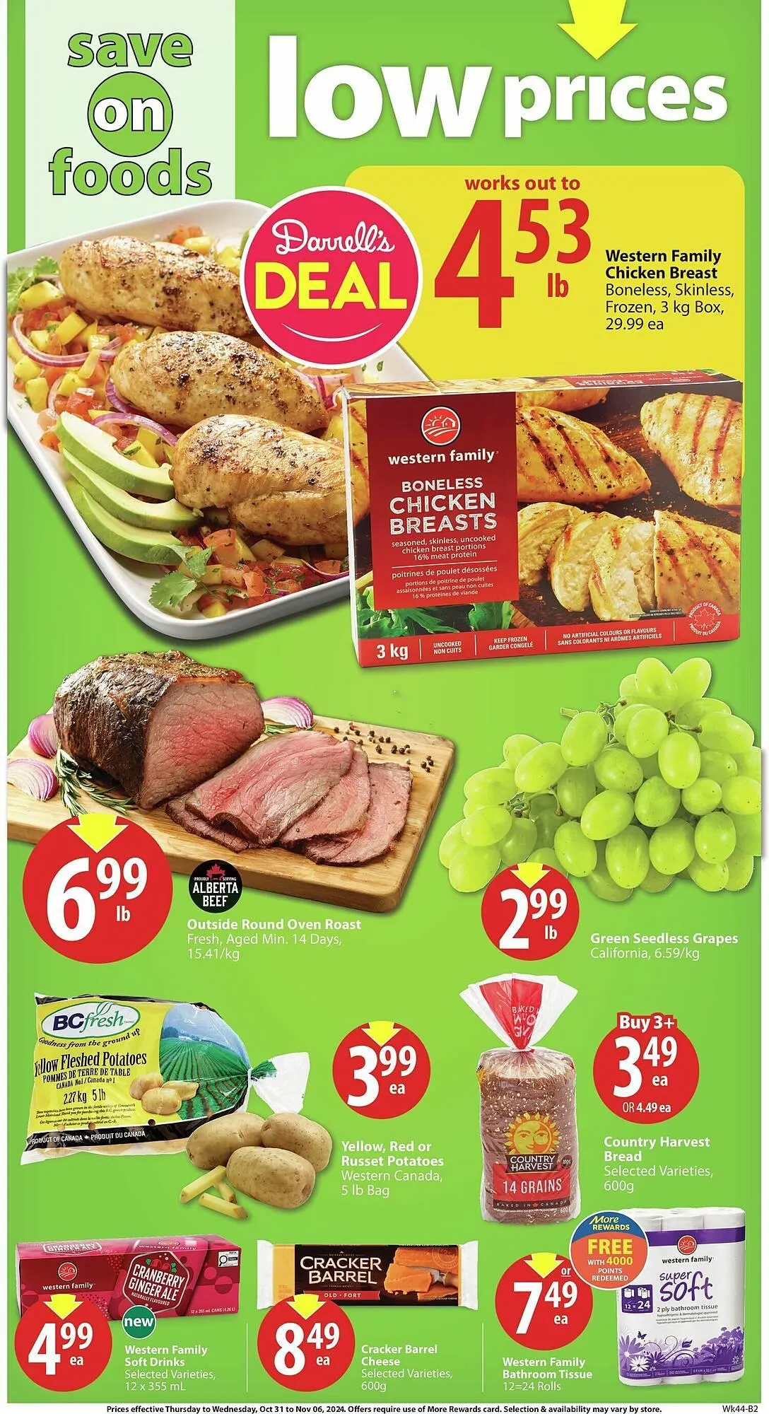 Save on Foods flyer from October 31 to November 7 2024 - flyer page 1