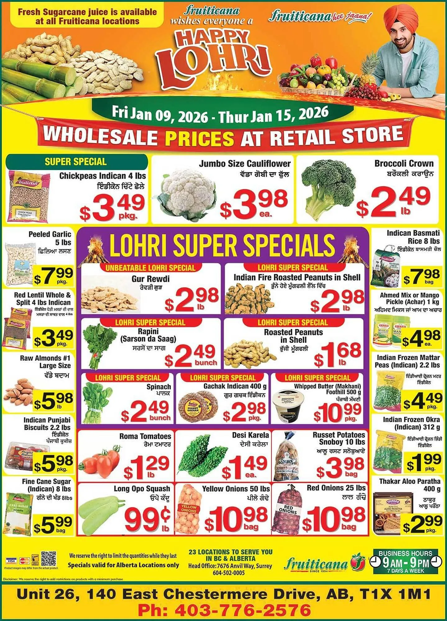 Fruiticana flyer from January 9 to January 15 2026 - flyer page 1