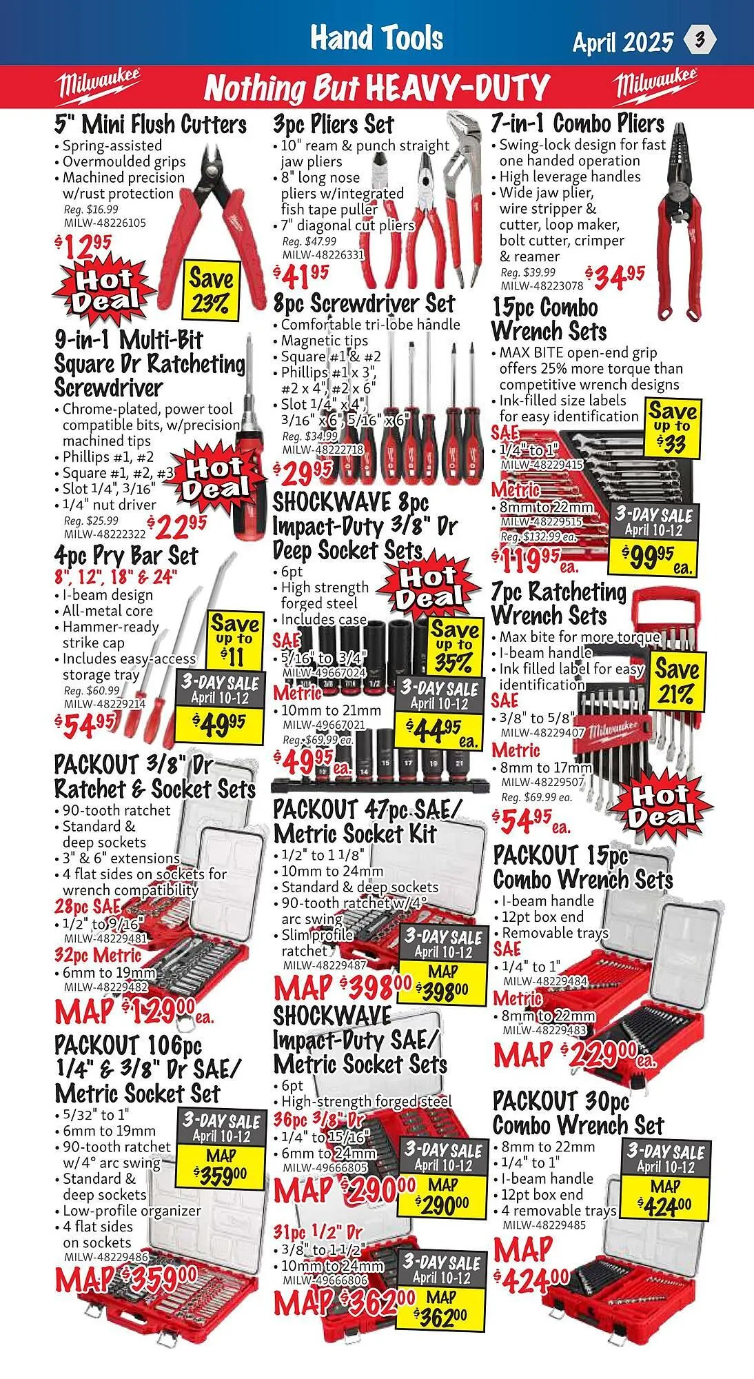 KMS Tools flyer from April 1 to April 30 2025 - flyer page 3