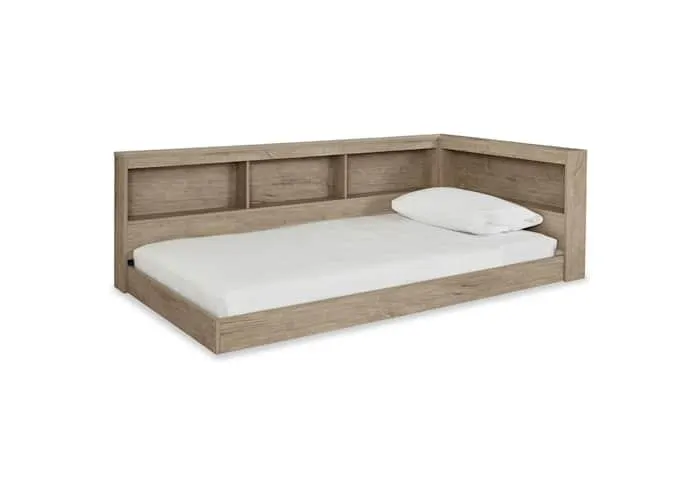 Oliah Twin Bookcase Storage Bed - Natural